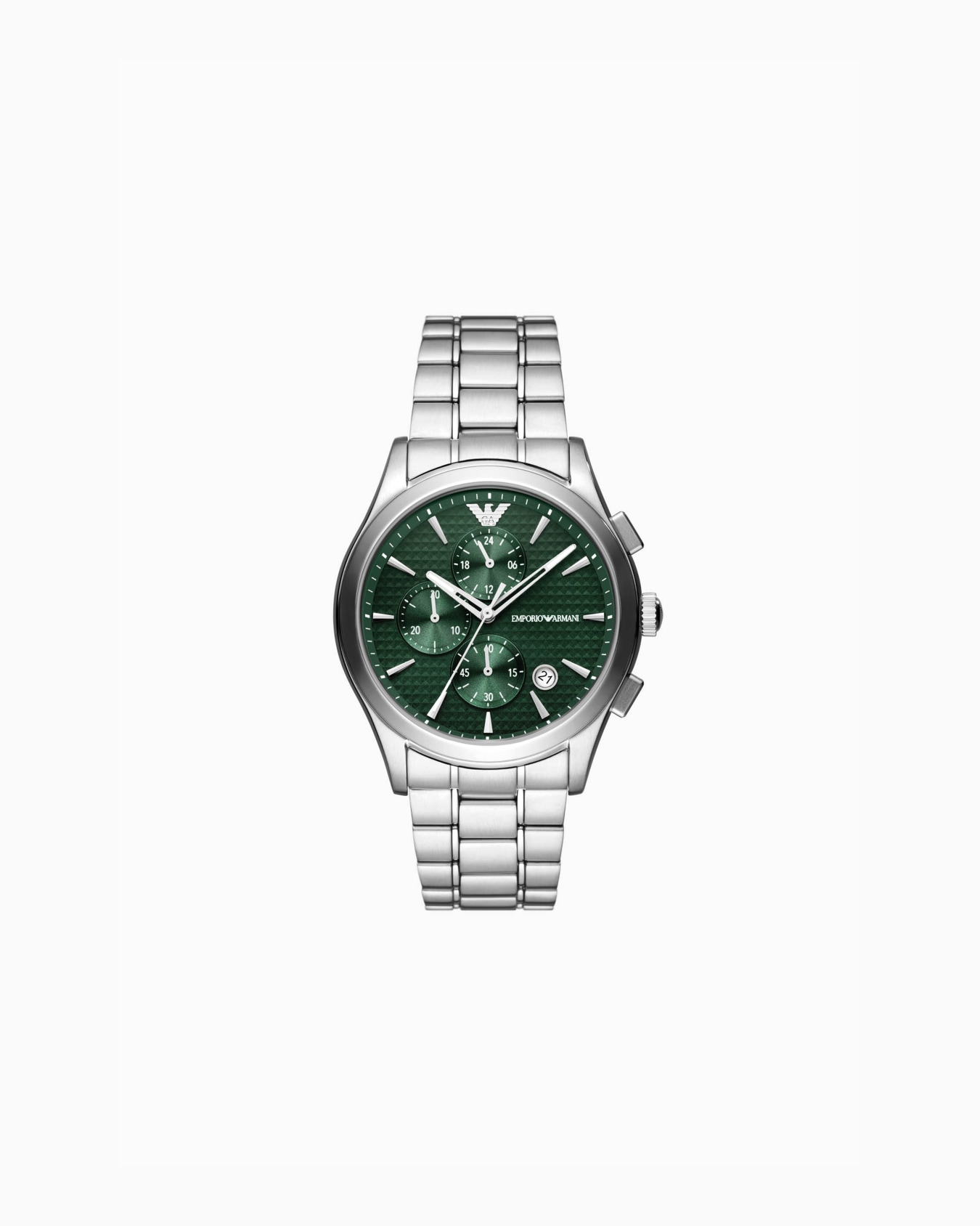 Montre chronographe en acier inoxydable Diapositive 0