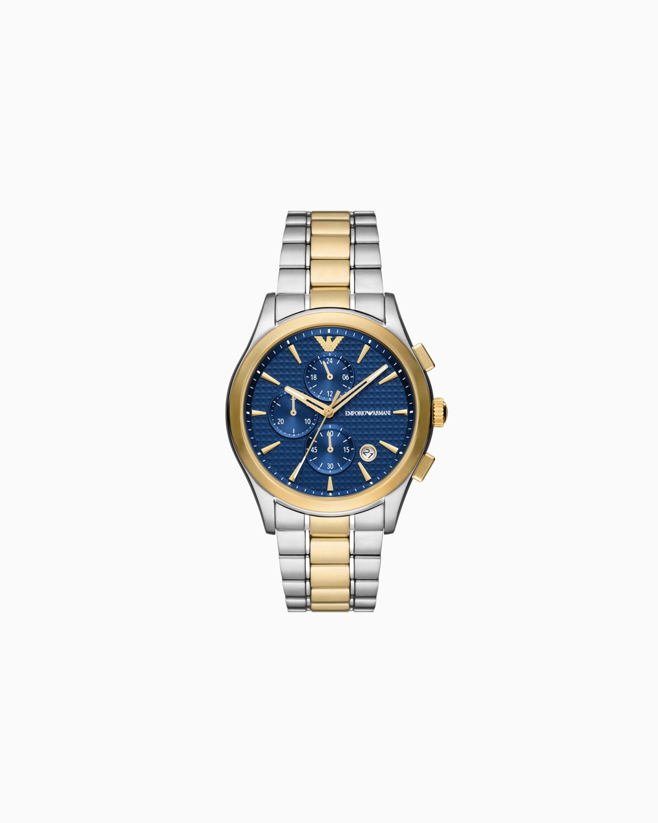 Chronograph Two-Tone Stainless Steel Watch Slide 0