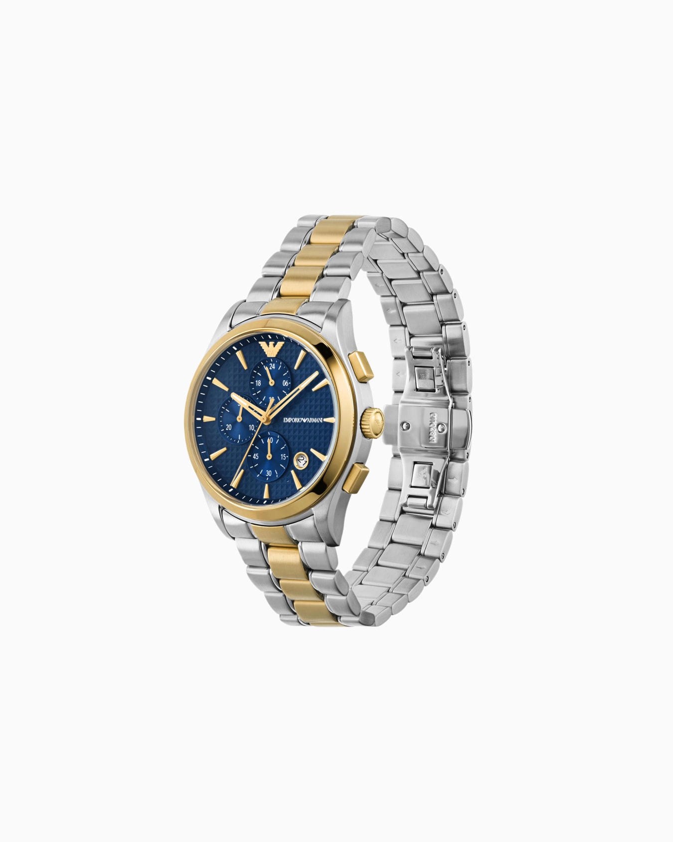 Chronograph Two-Tone Stainless Steel Watch Slide 1