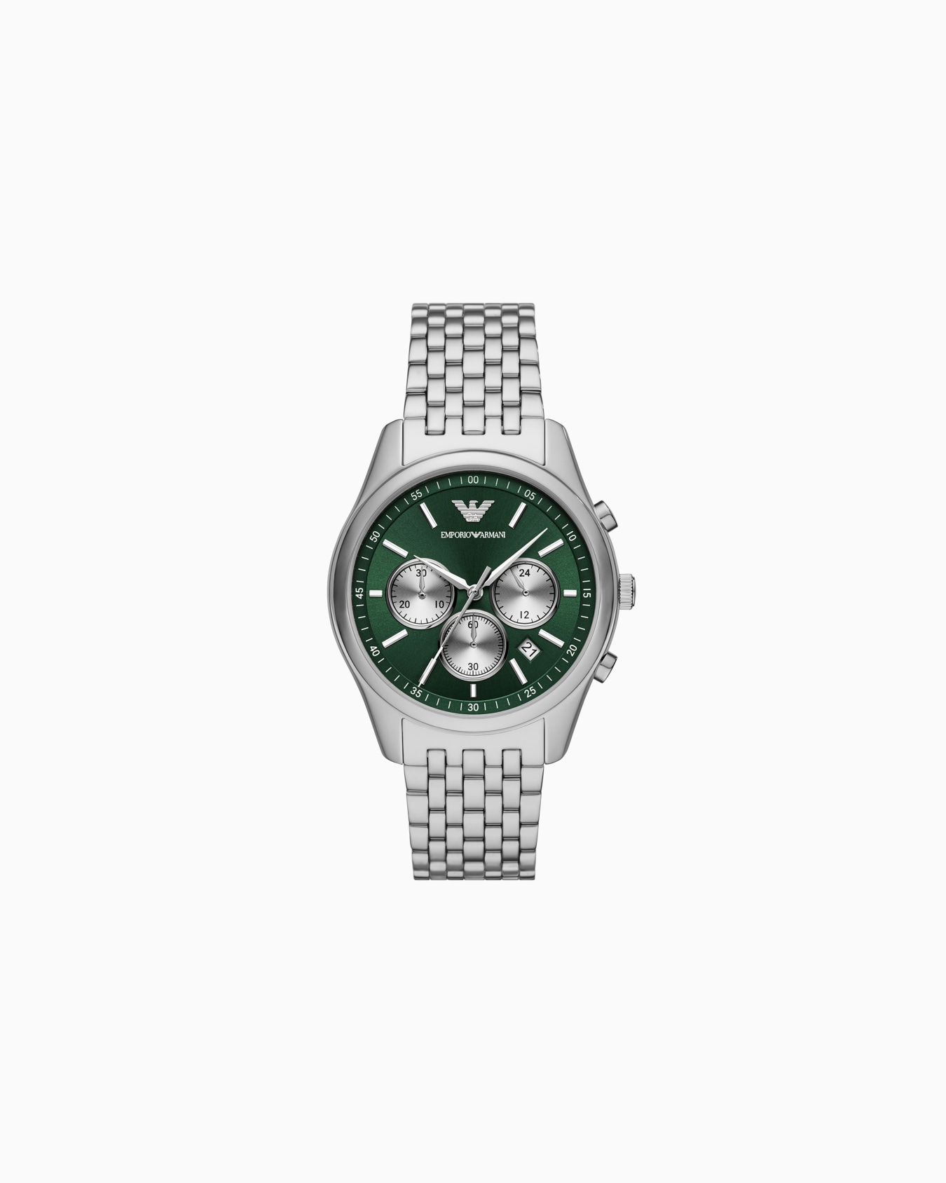 Chronograph Stainless Steel Watch Slide 0