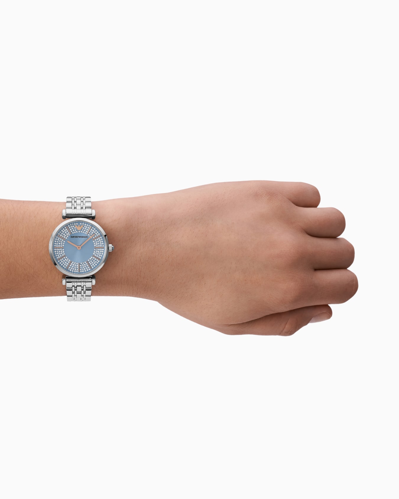 Two-Hand Stainless Steel Watch Slide 1