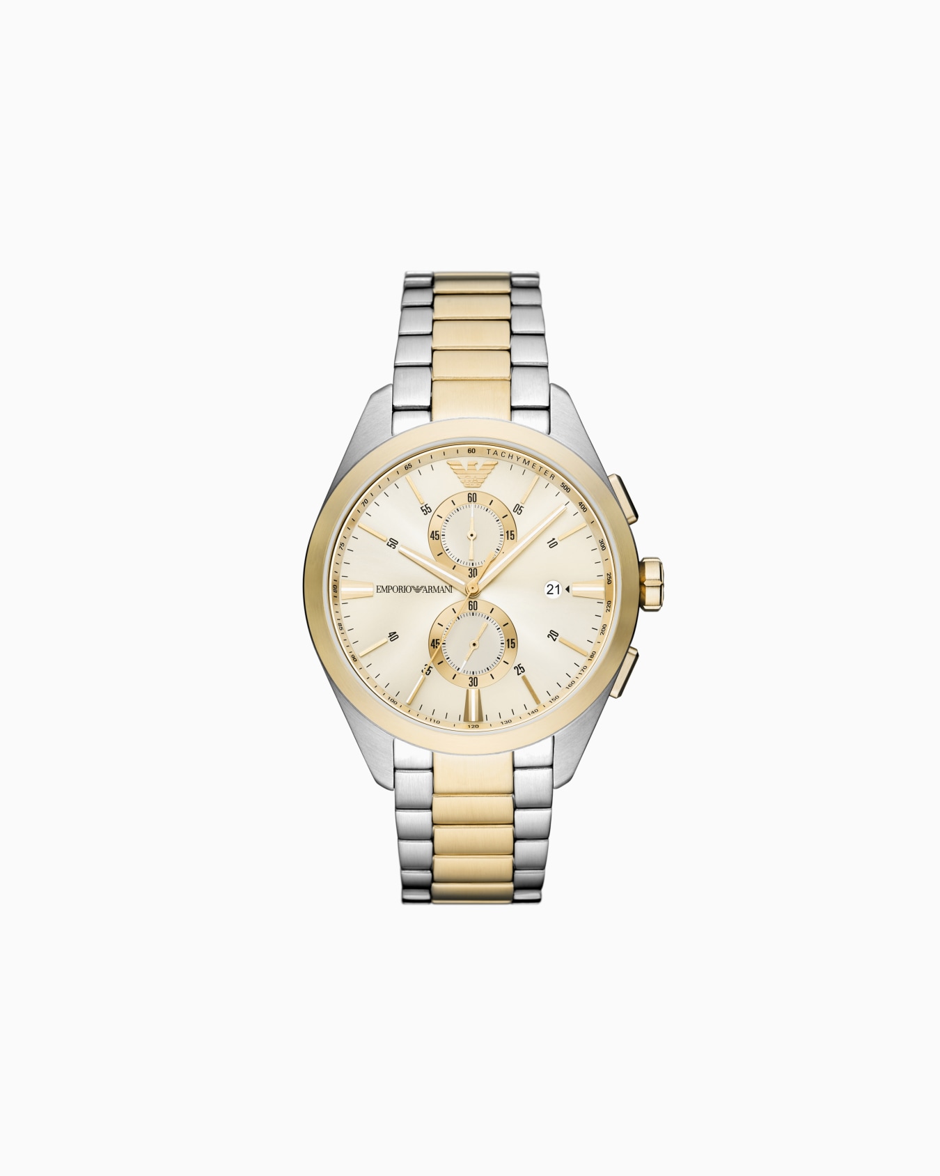 Reloj con cronógrafo de acero inoxidable bicolor Diapositiva 0