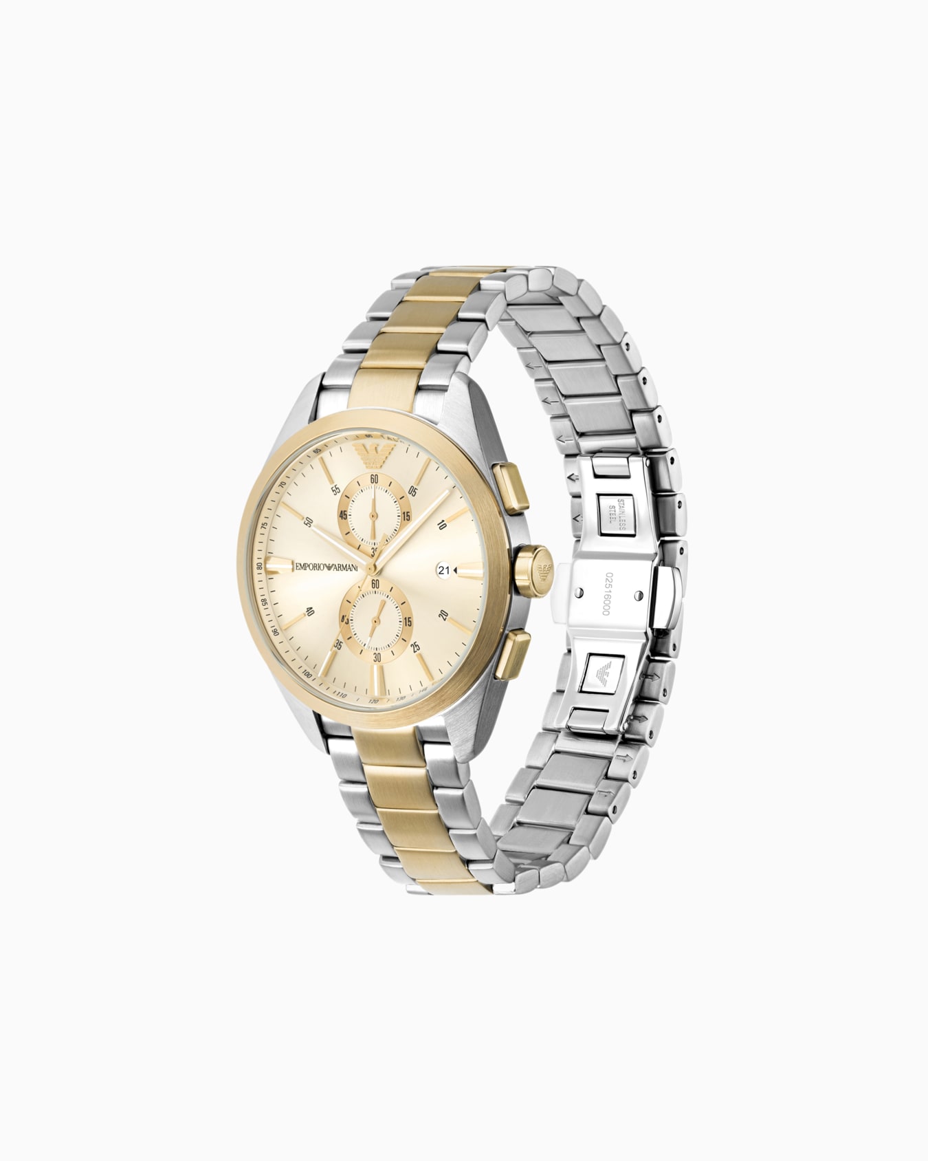 Reloj con cronógrafo de acero inoxidable bicolor Diapositiva 1