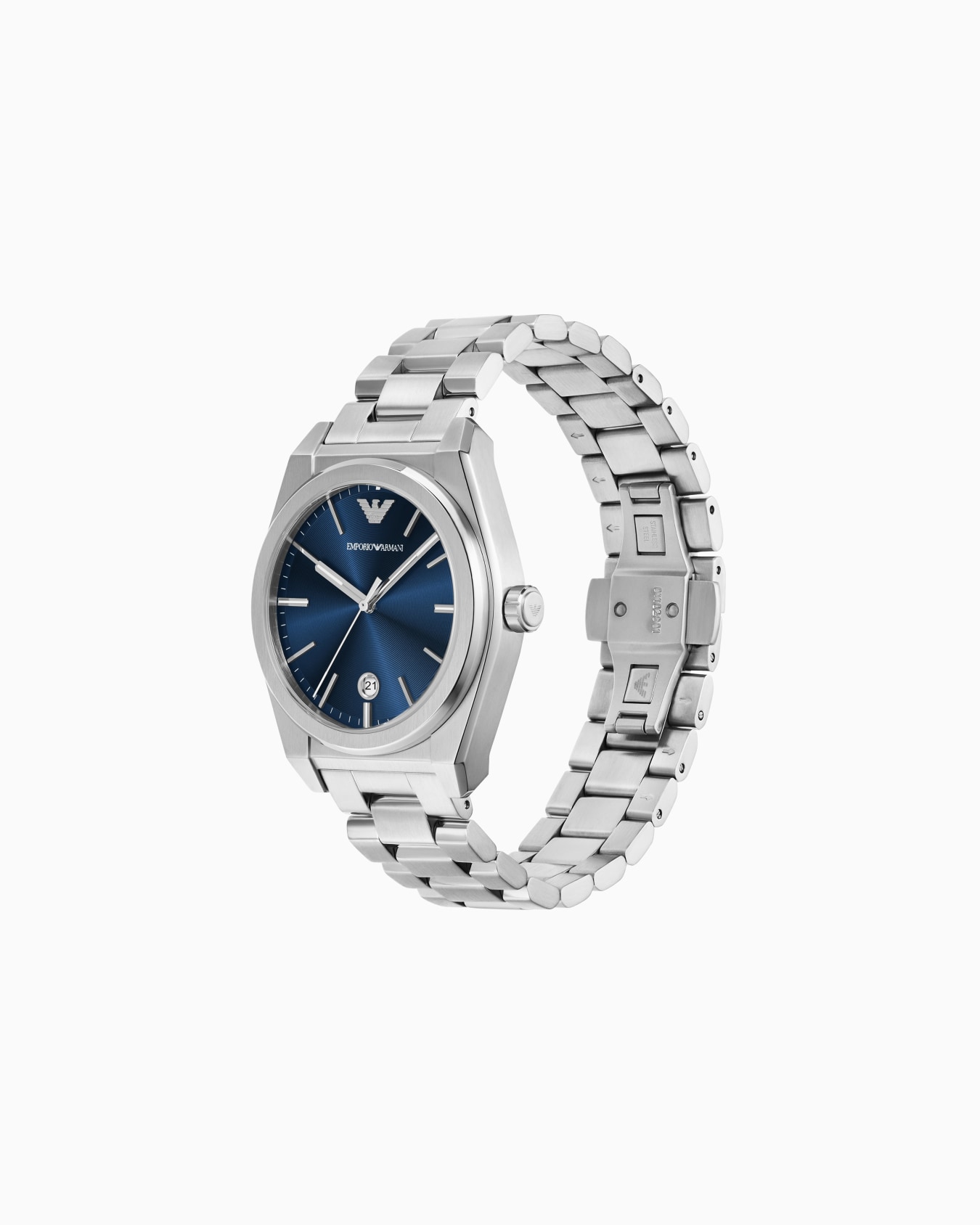  Three-Hand Date Stainless Steel Watch Slide 1
