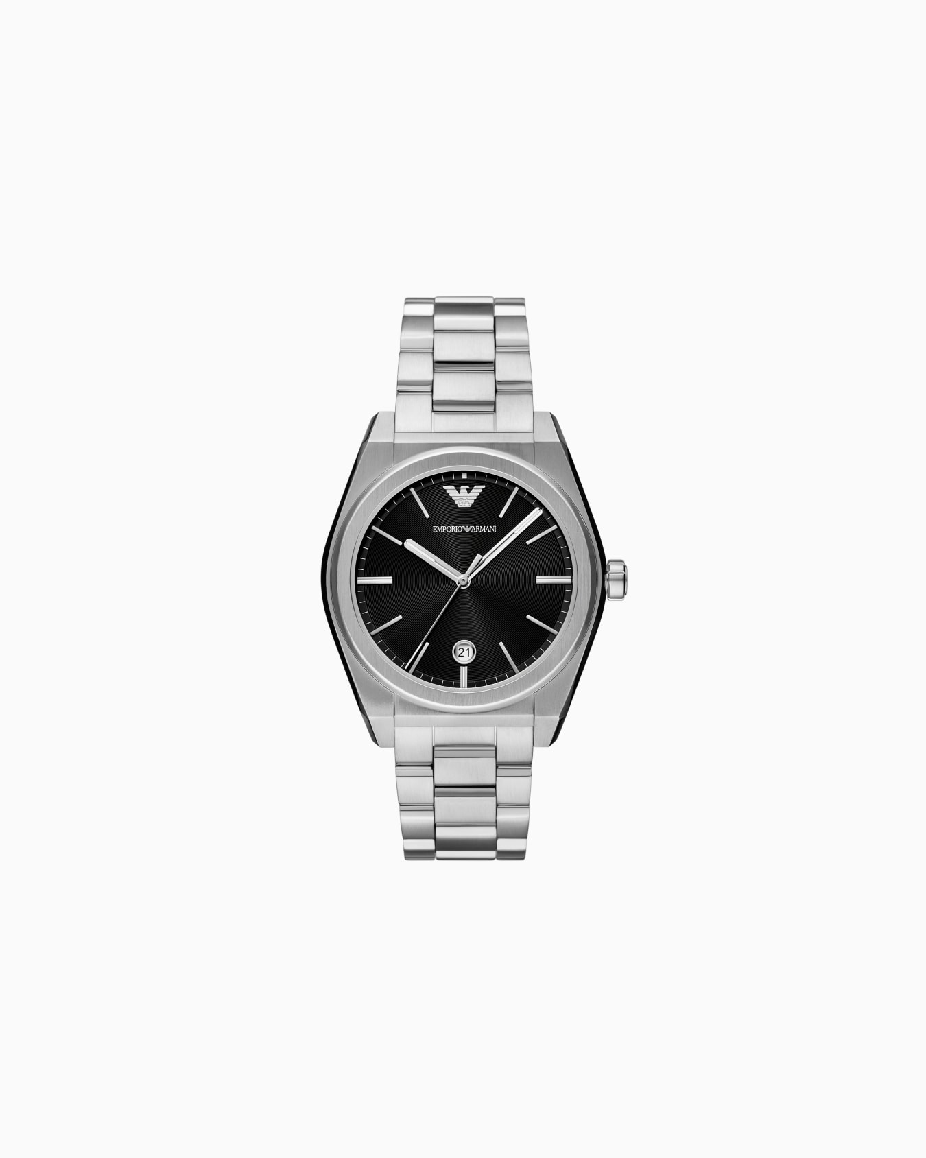 Reloj de tres manecillas de acero inoxidable con visualización de fecha Diapositiva 0