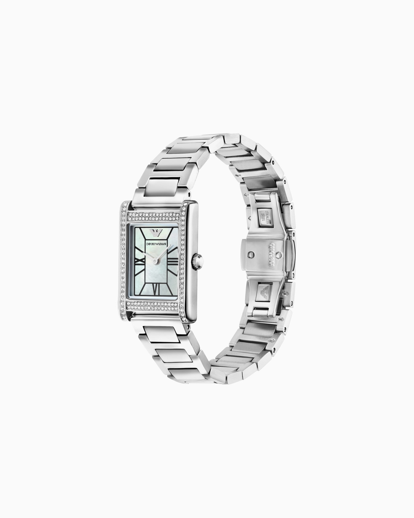  Two-Hand Stainless Steel Watch Slide 1
