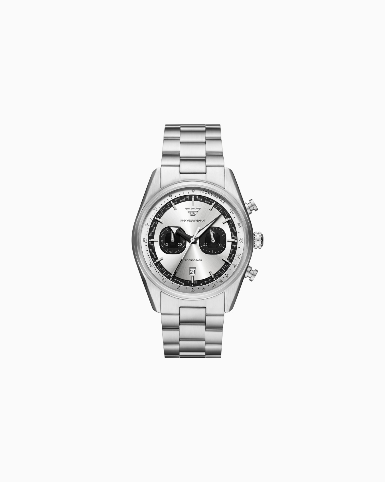  Chronograph Stainless Steel Watch Slide 0