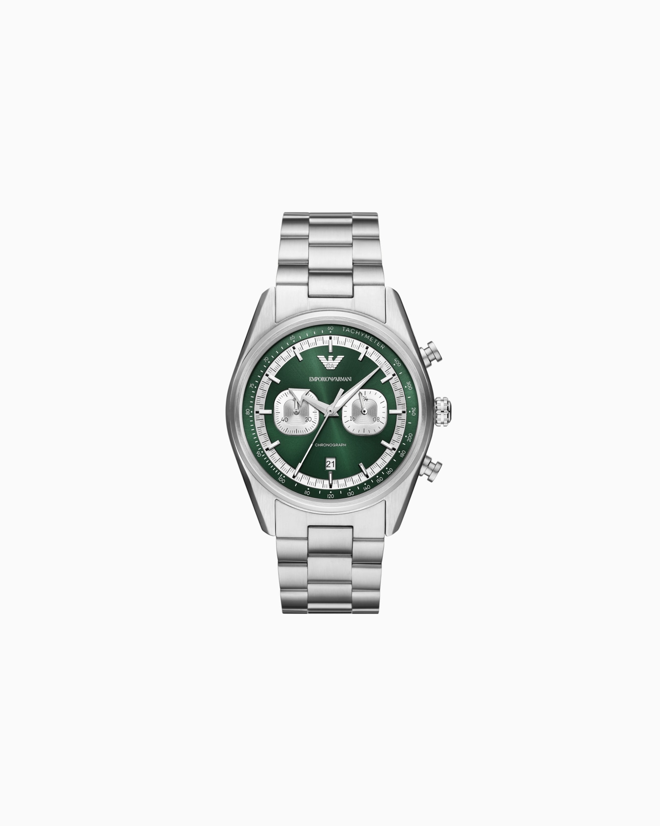  Chronograph Stainless Steel Watch Slide 0