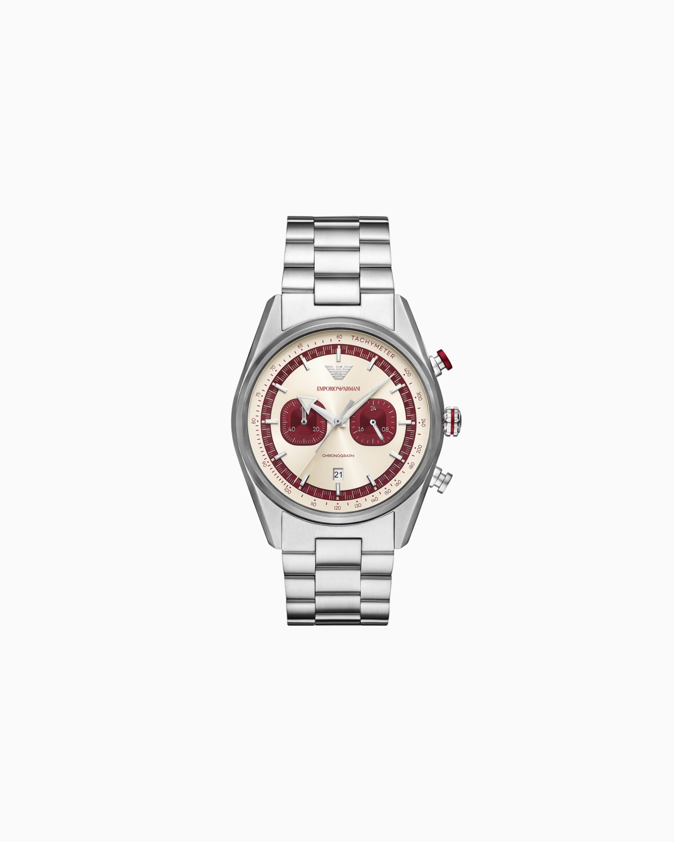  Chronograph Stainless Steel Watch Slide 0