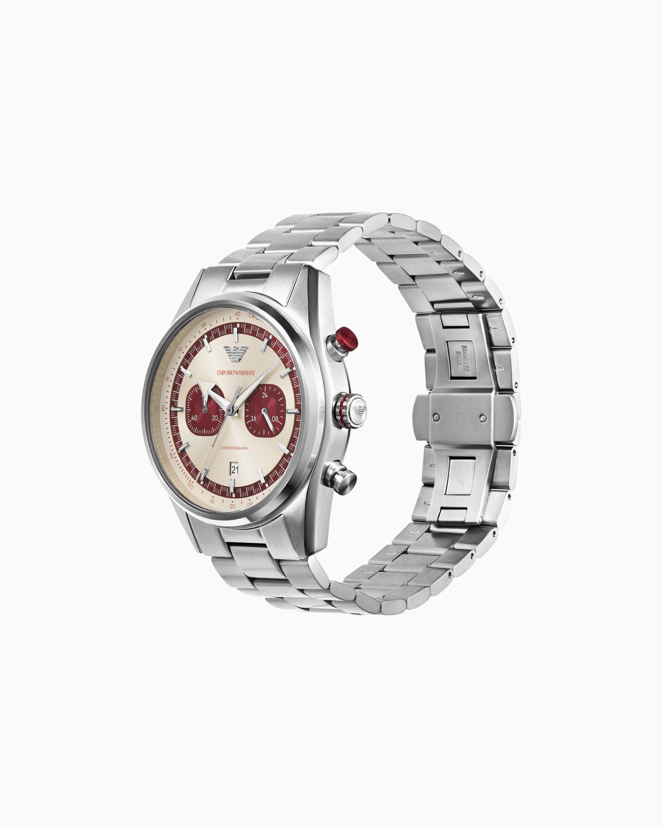  Chronograph Stainless Steel Watch Slide 1