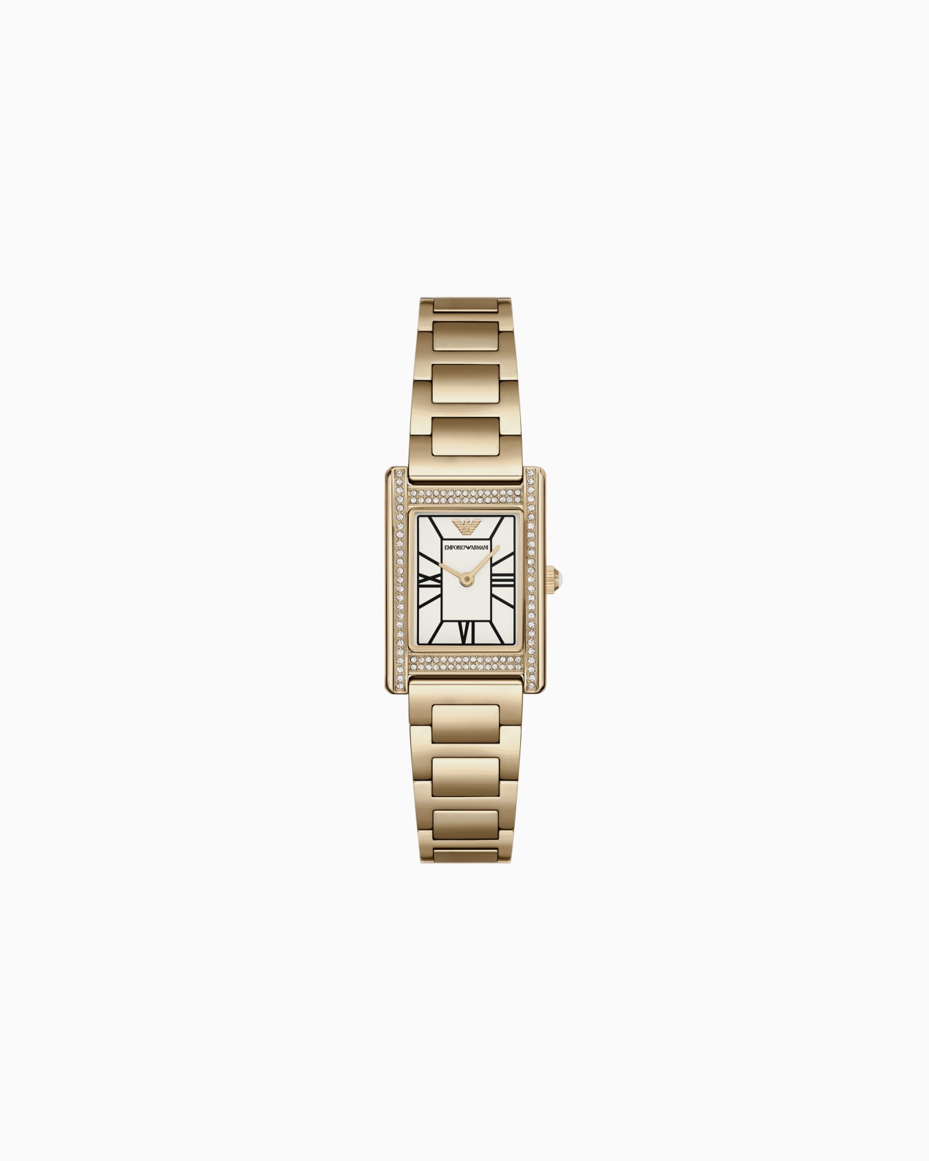  Two-Hand Gold-Tone Stainless Steel Watch Slide 0