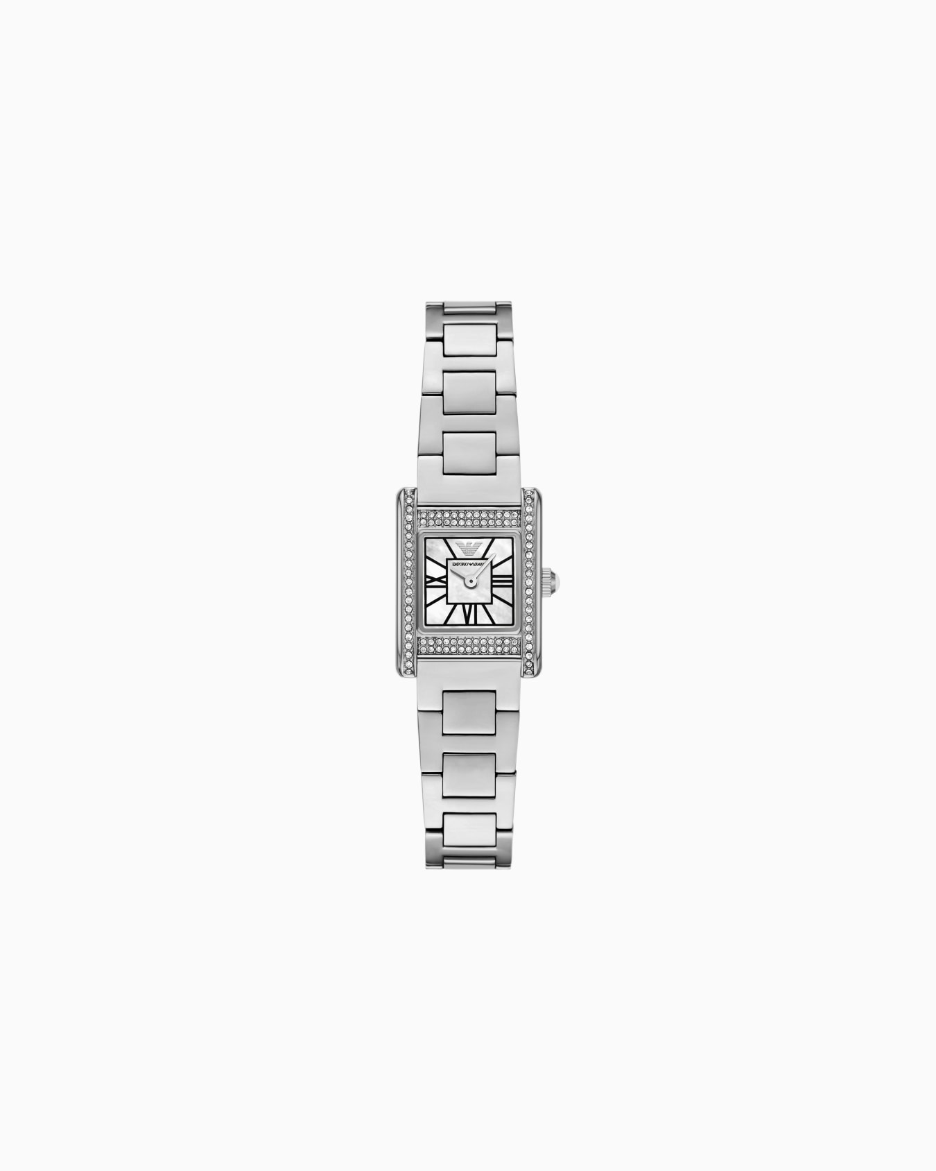 Zweizeigeruhr mit Armband aus Edelstahl Folie 0