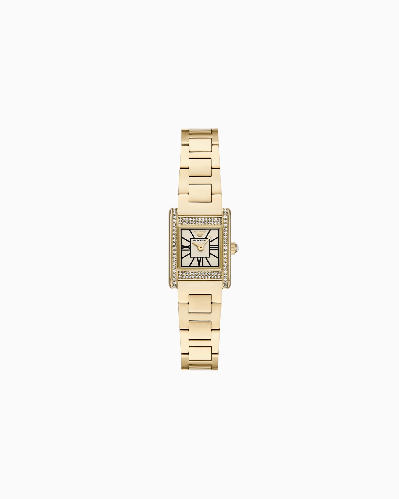  Two-Hand Gold-Tone Stainless Steel Watch Slide 0