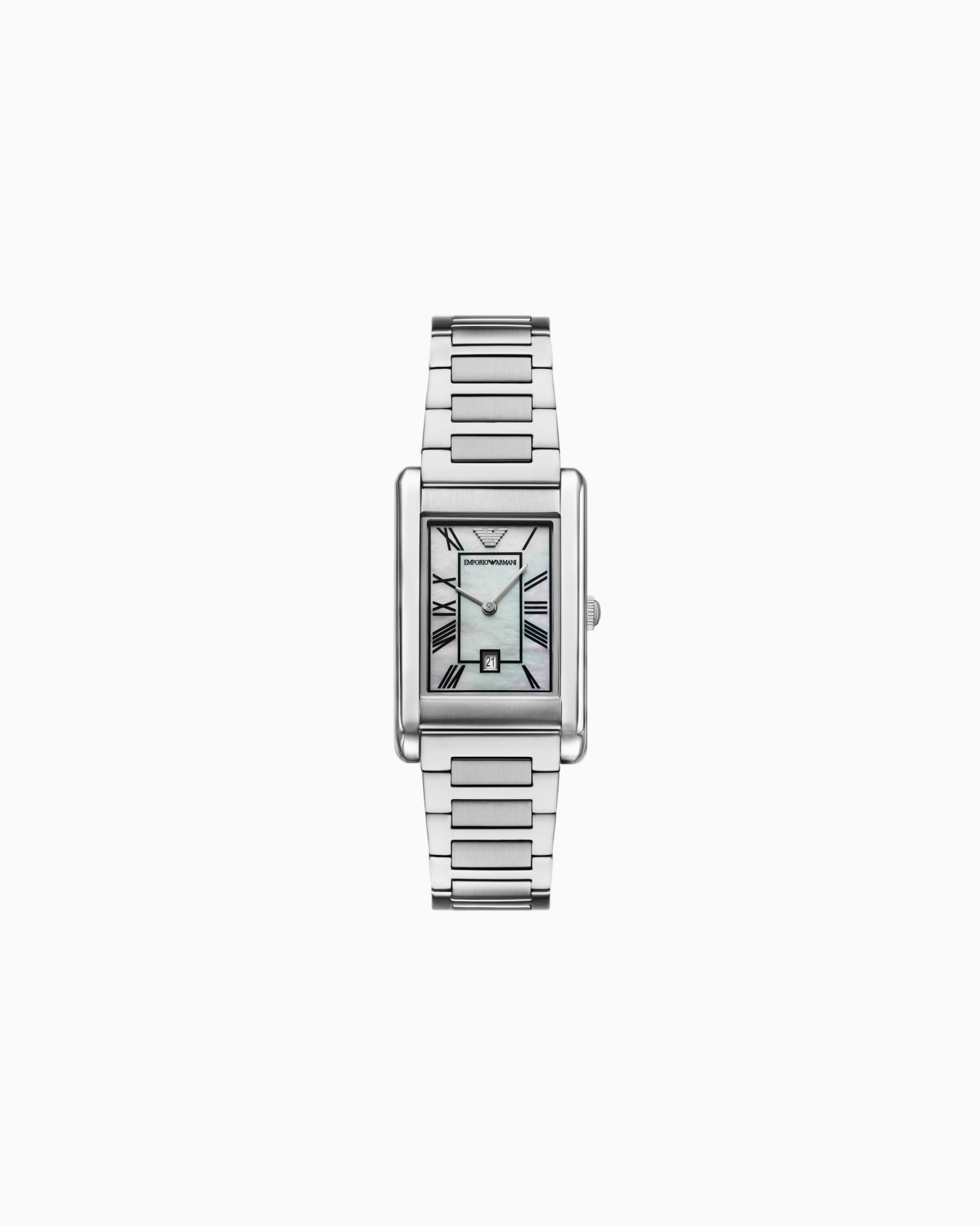  Two-Hand Date Stainless Steel Watch Slide 0