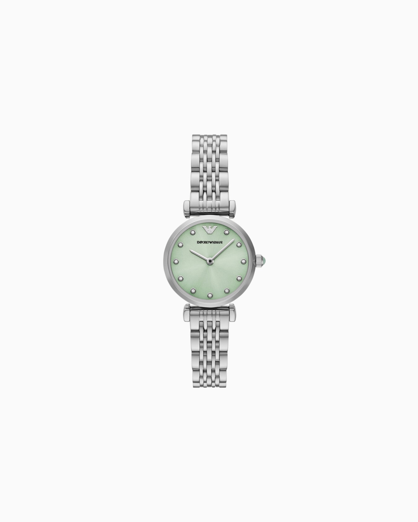  Two-Hand Stainless Steel Watch Slide 0