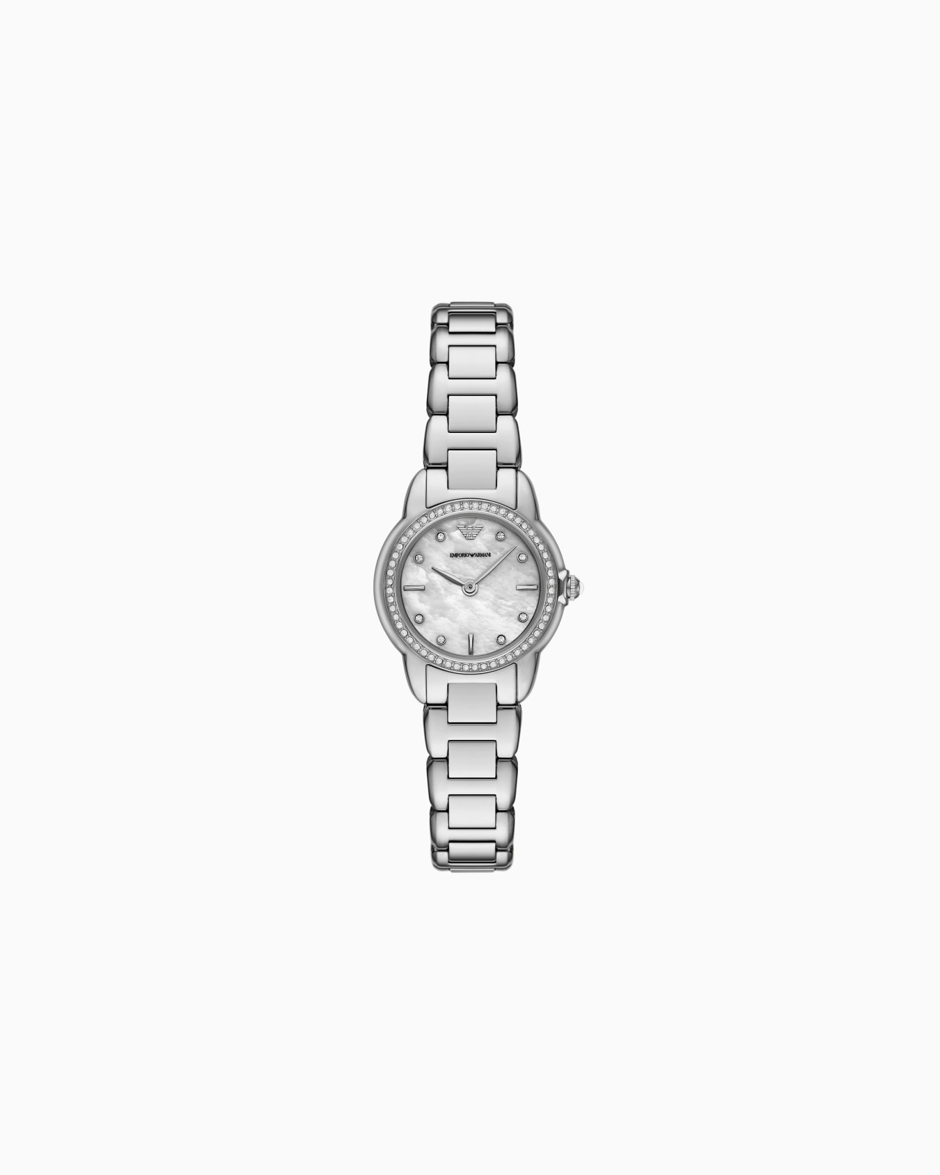  Two-Hand Stainless Steel Watch Slide 0
