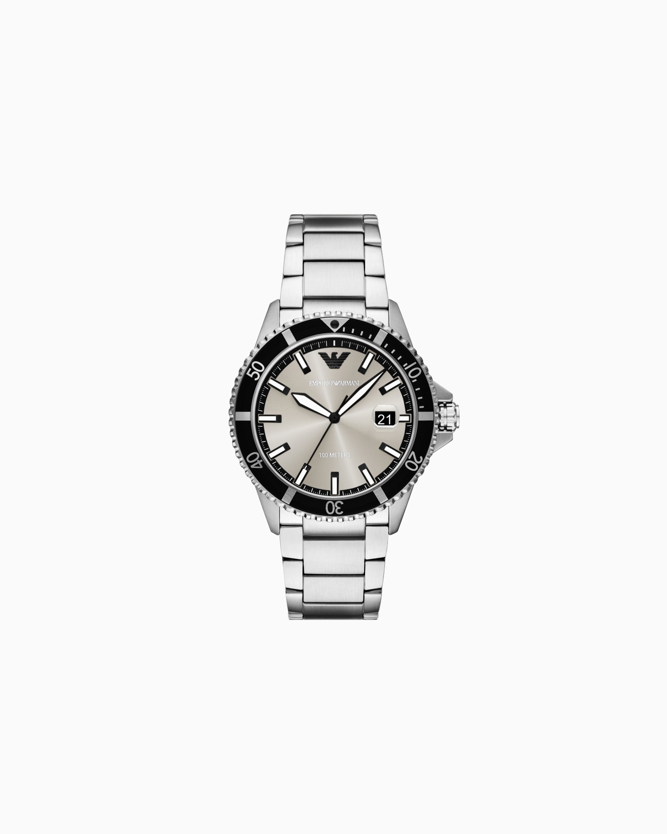  World Explorer Three-Hand Date Stainless Steel Watch Slide 0