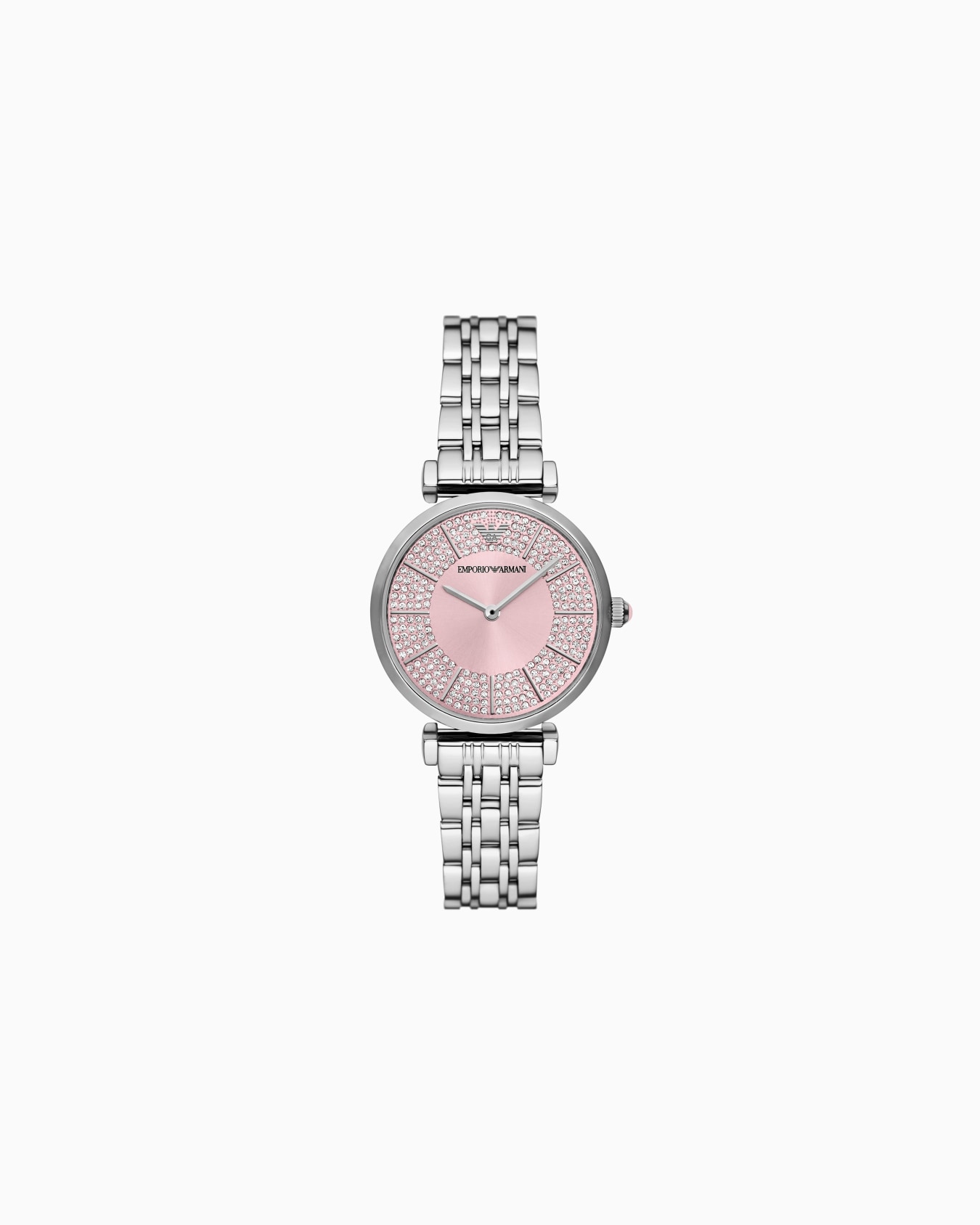  Two-Hand Stainless Steel Watch Slide 0