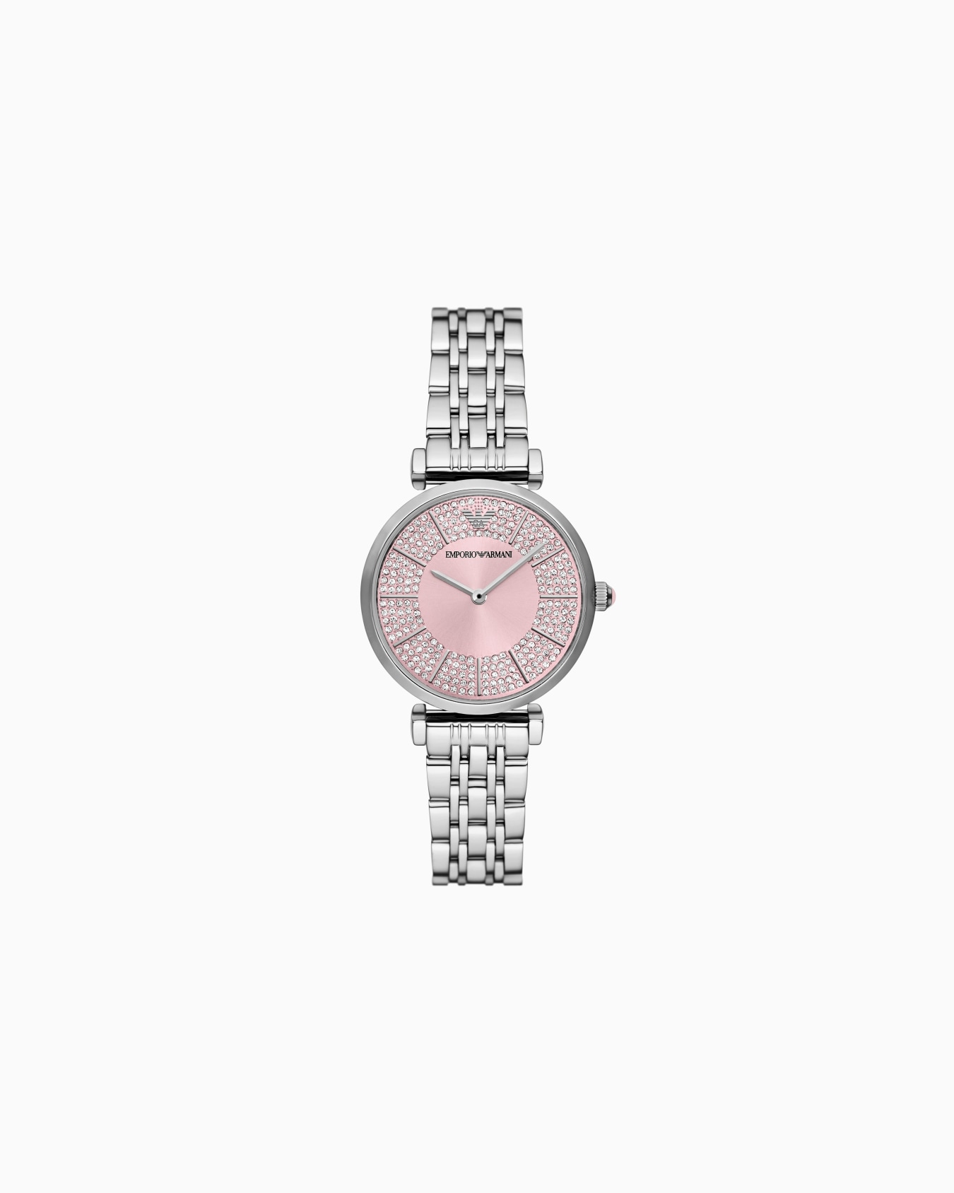  Two-Hand Stainless Steel Watch Slide 0