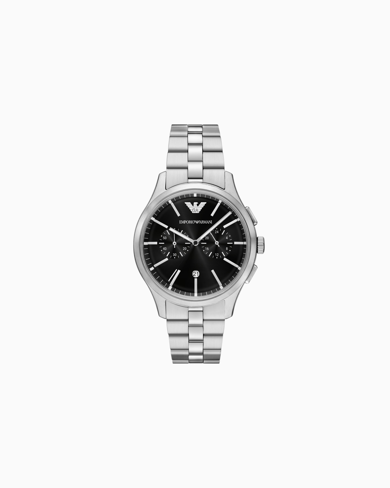 Chronograph Stainless Steel Watch Slide 0