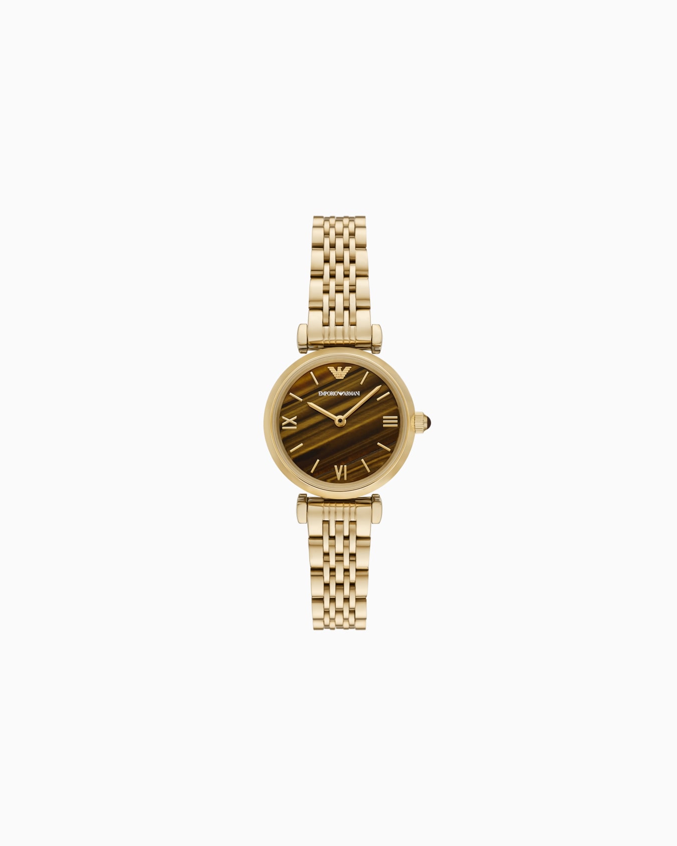 Montre à deux aiguilles en acier inoxydable doré Diapositive 0