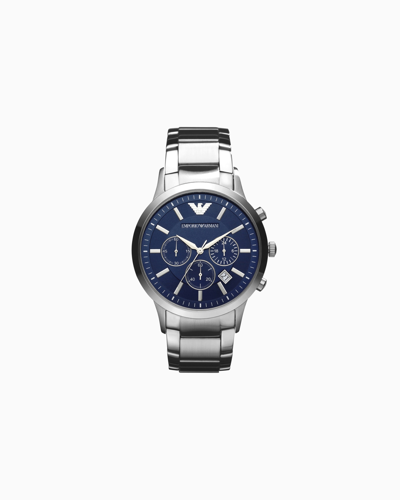 Men's Chronograph Stainless Steel Watch Slide 0