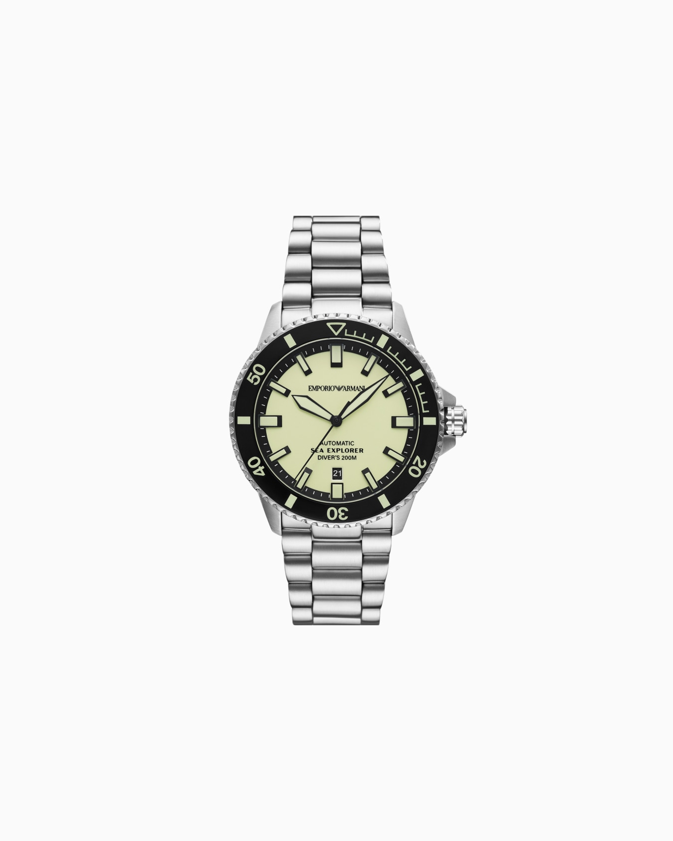 Orologio automatico Sea Explorer in acciaio inossidabile Slide 0