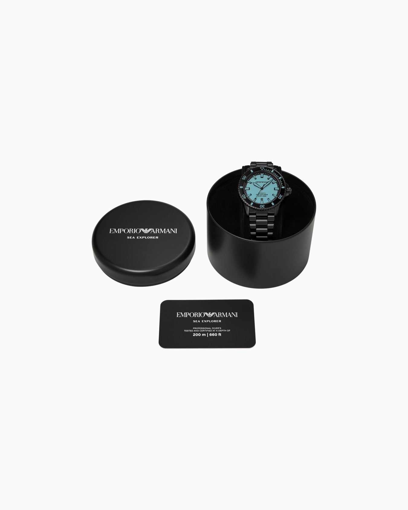  Sea Explorer Automatic Black Stainless Steel Watch Slide 3