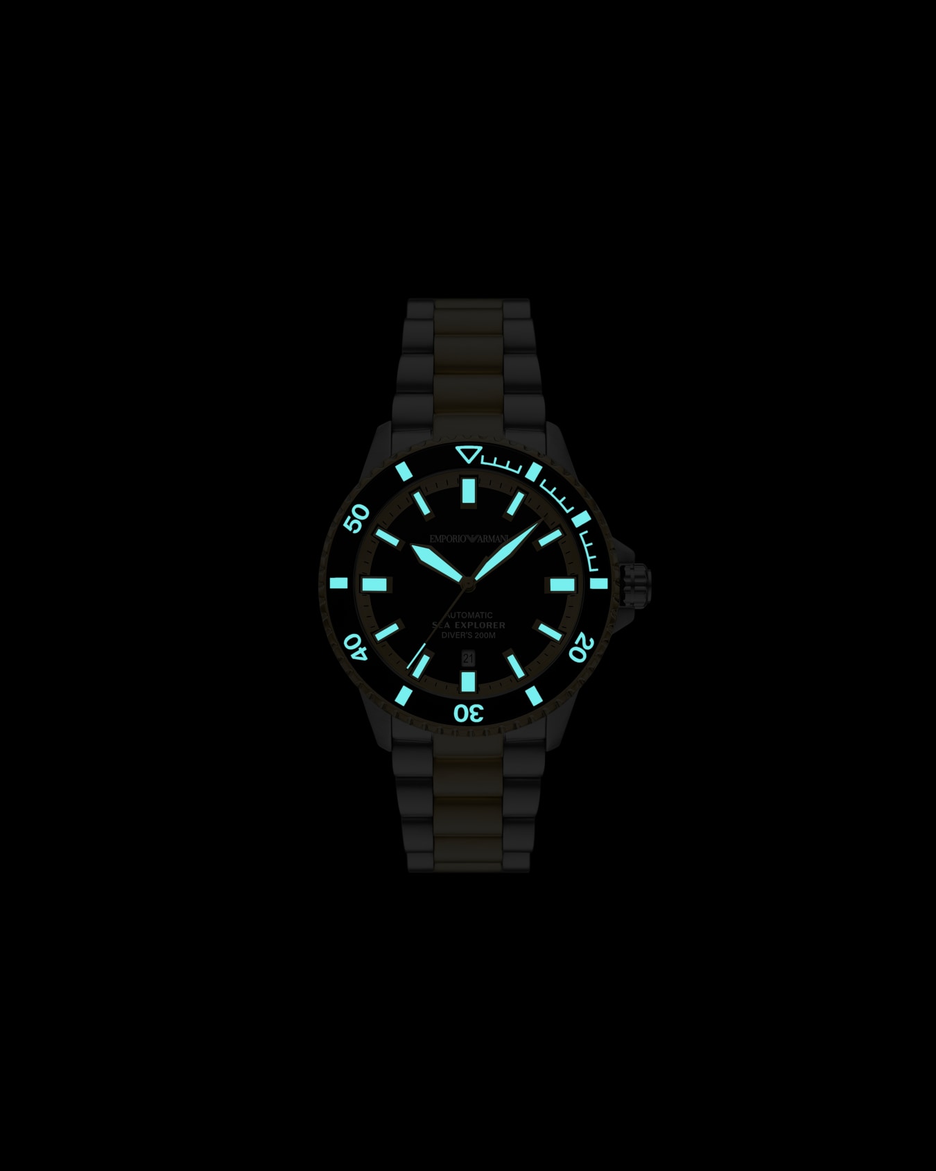 Sea Explorer Automatic Two-Tone Stainless Steel Watch Slide 2
