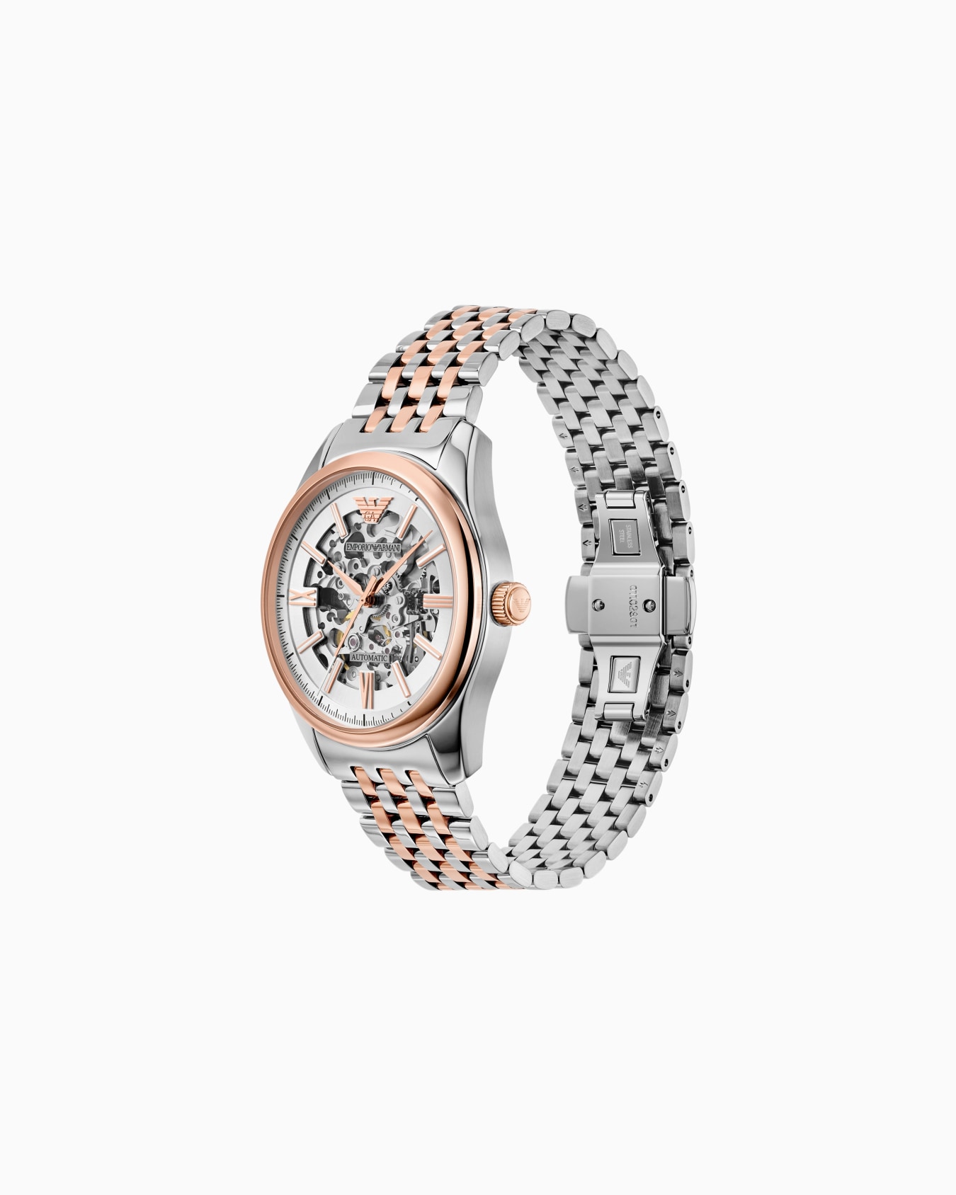 Automatic Two-Tone Stainless Steel Watch Slide 1