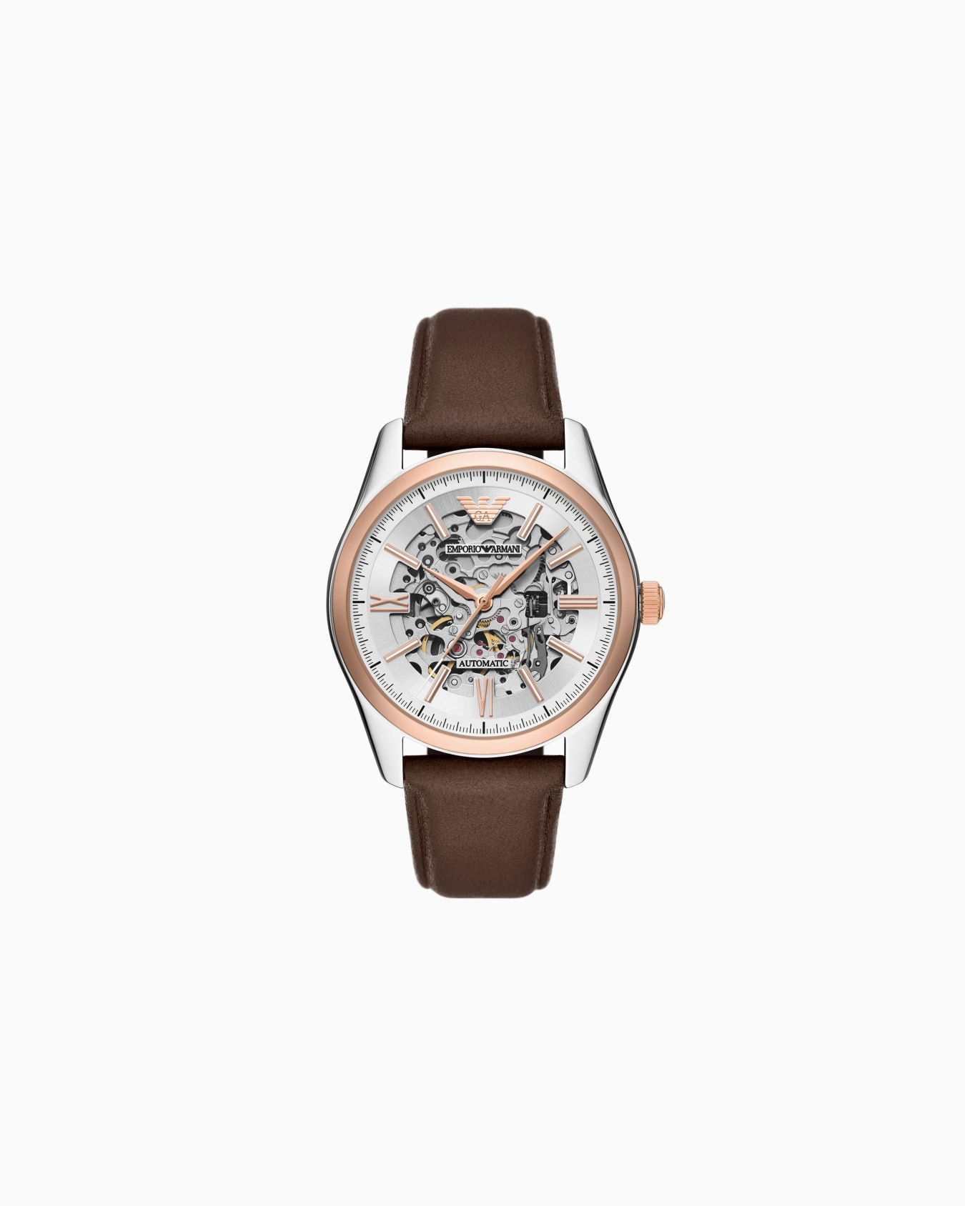 Lunar New Year Automatic Brown Leather Watch Slide 0