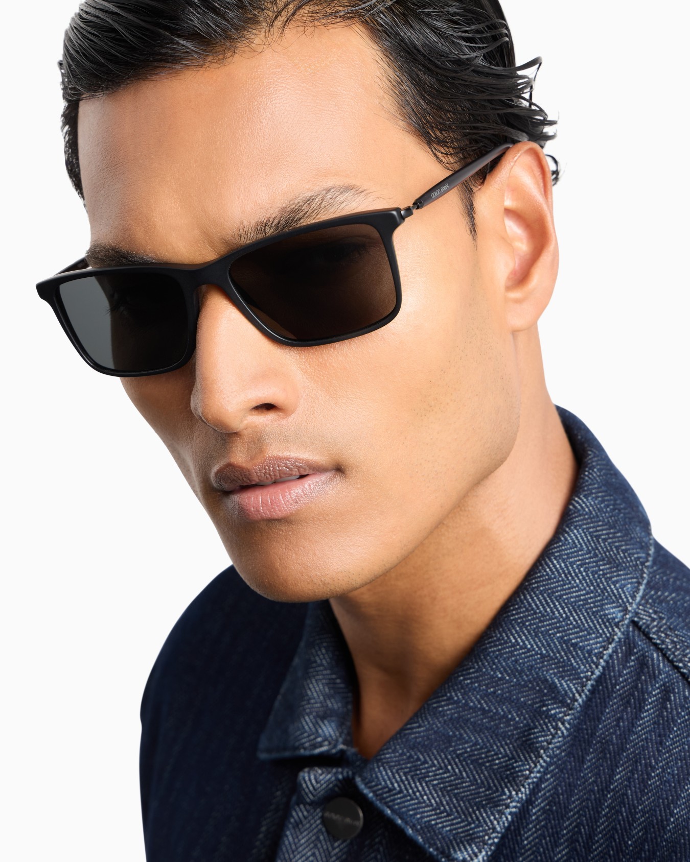 Asian-fit rectangular sunglasses for men Slide 1