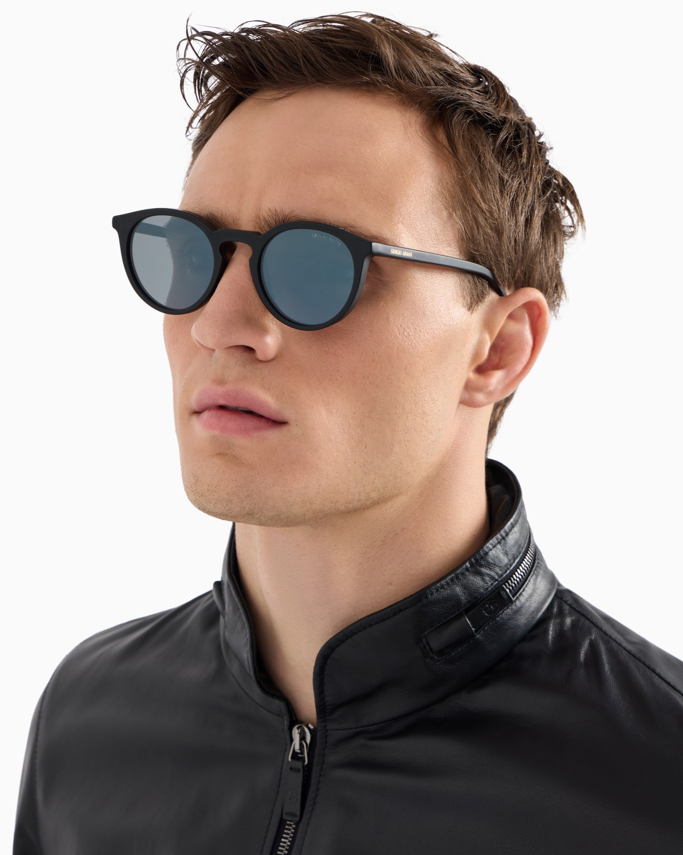 Sonnenbrille für Herren mit Panto-Fassung Folie 1