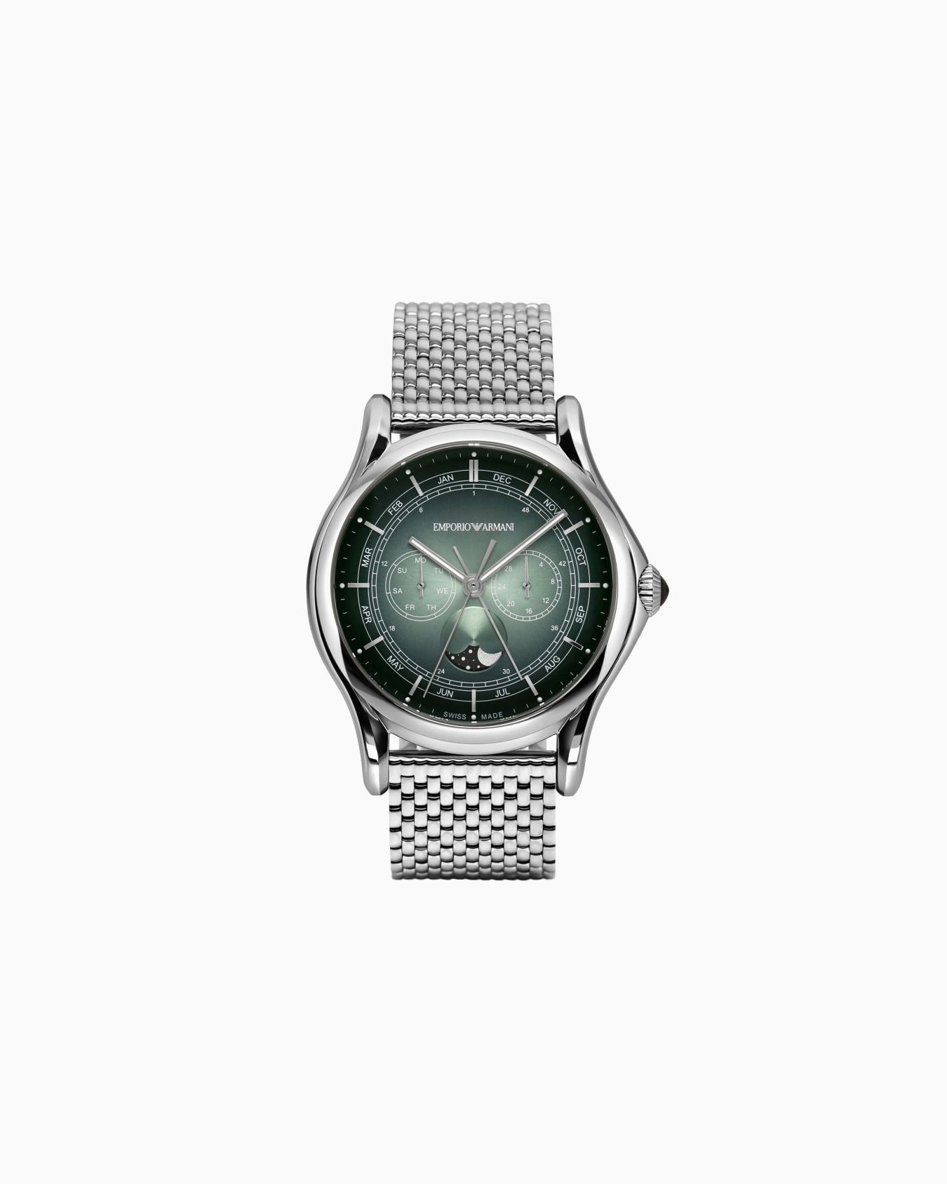 Multifunction Swiss Made stainless steel quartz watch Slide 0