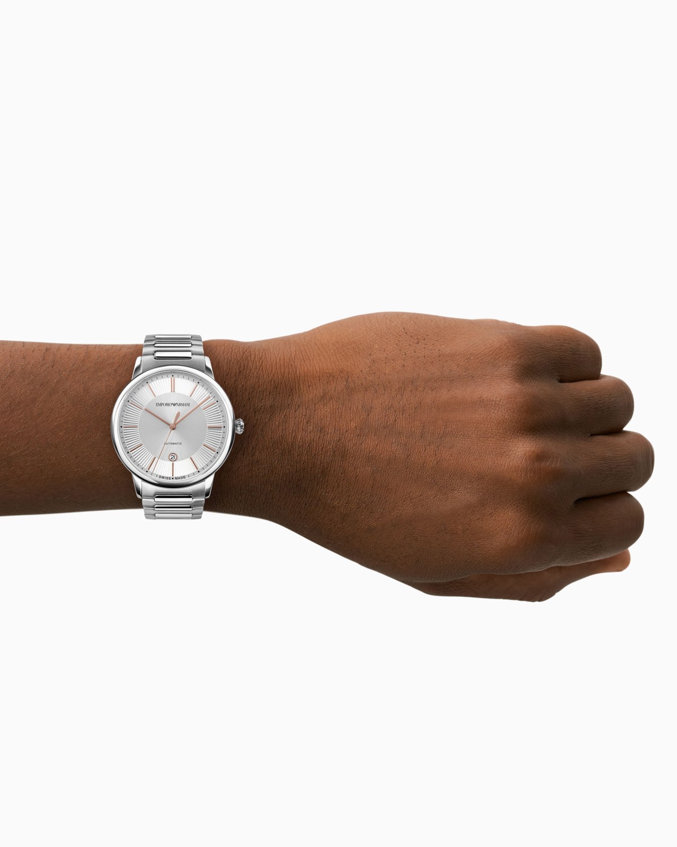 Swiss Made Automatic Stainless Steel Watch Slide 1