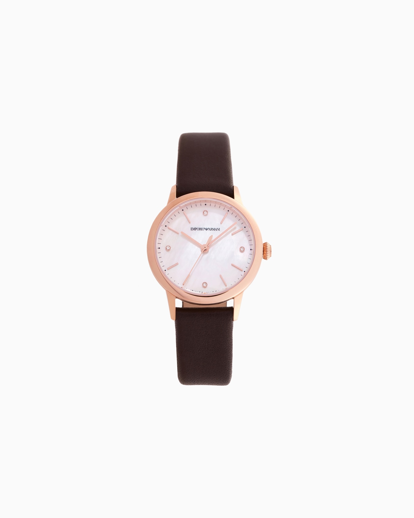 Swiss Made Automatic Brown Leather Watch Slide 0