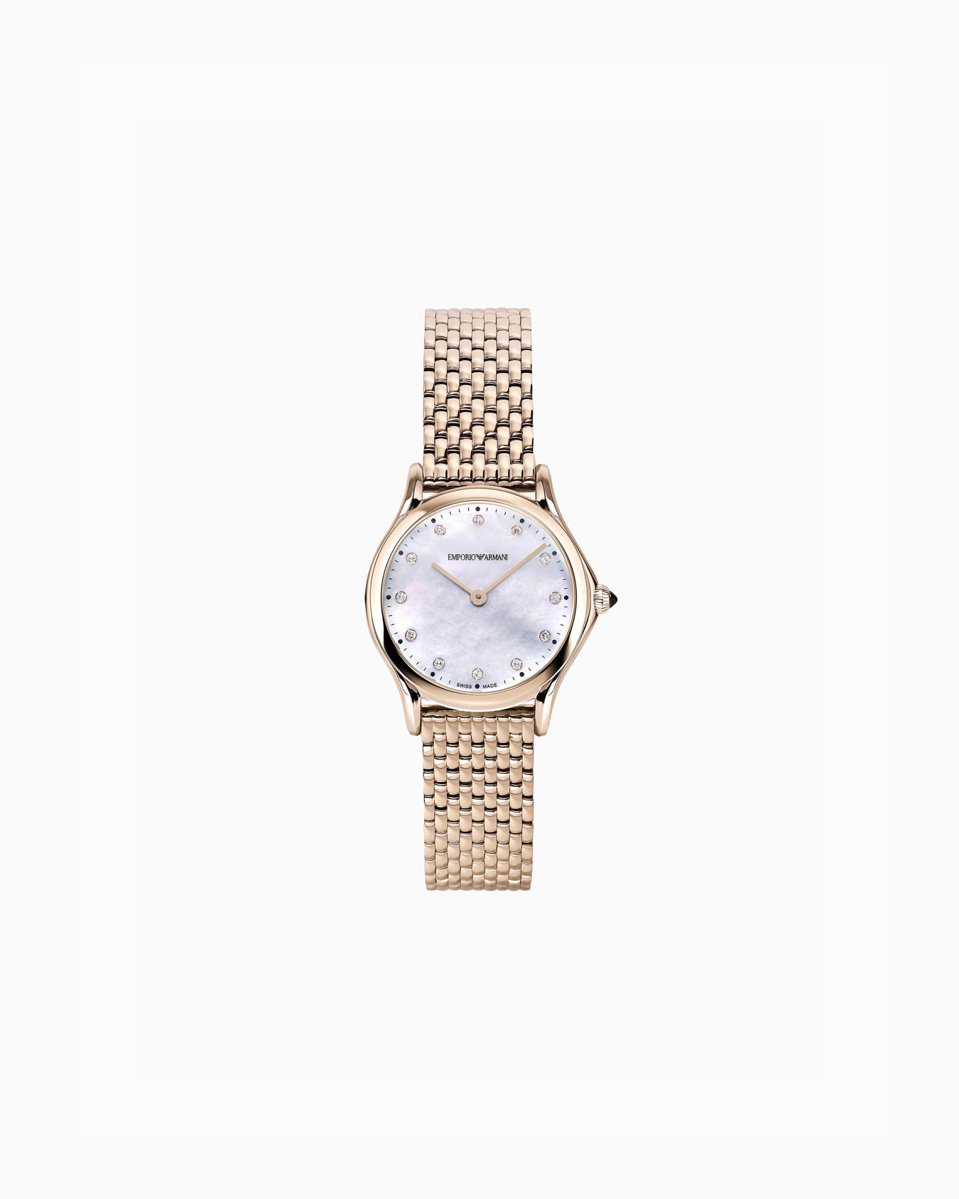 Swiss Two-Hand Pale Pink Stainless Steel Watch Folie 0