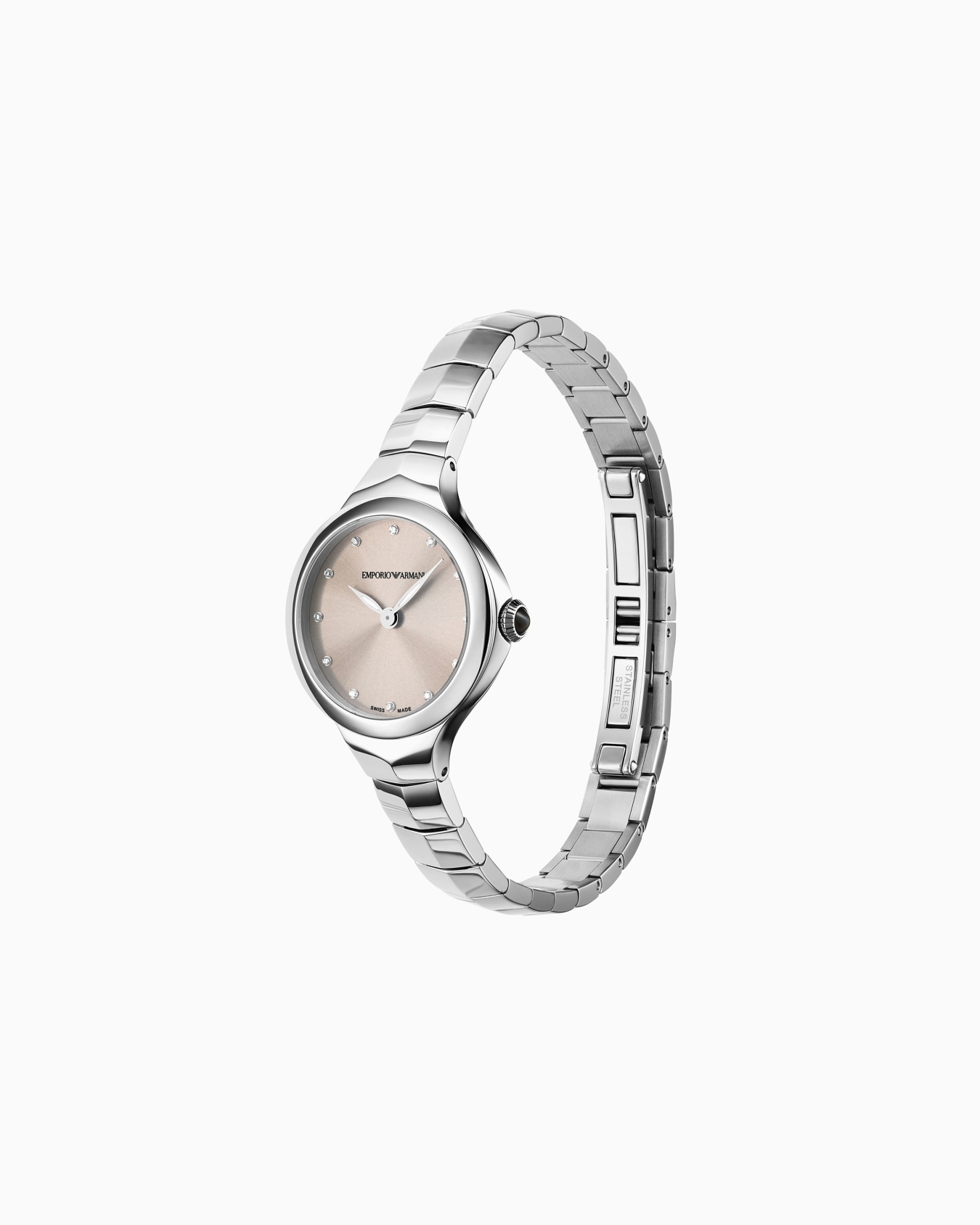 Women's Swiss Made Fluid Deco Two-Hand Watch Slide 2