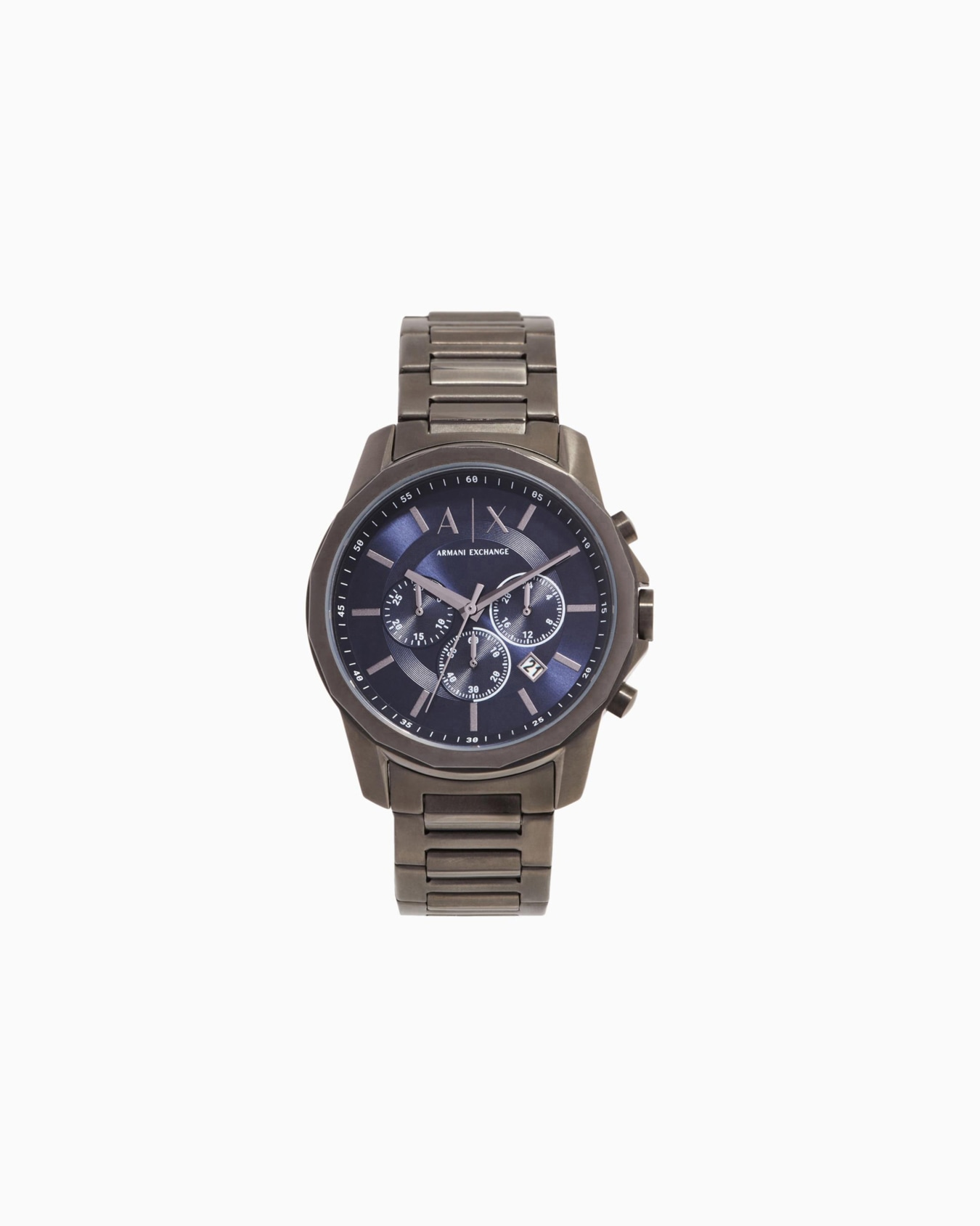 Gunmetal colored steel watch Slide 0