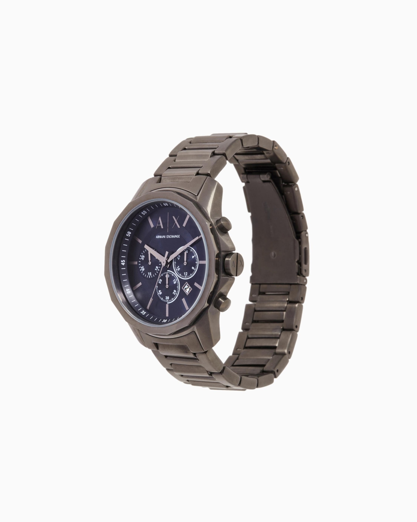 Gunmetal colored steel watch Slide 1