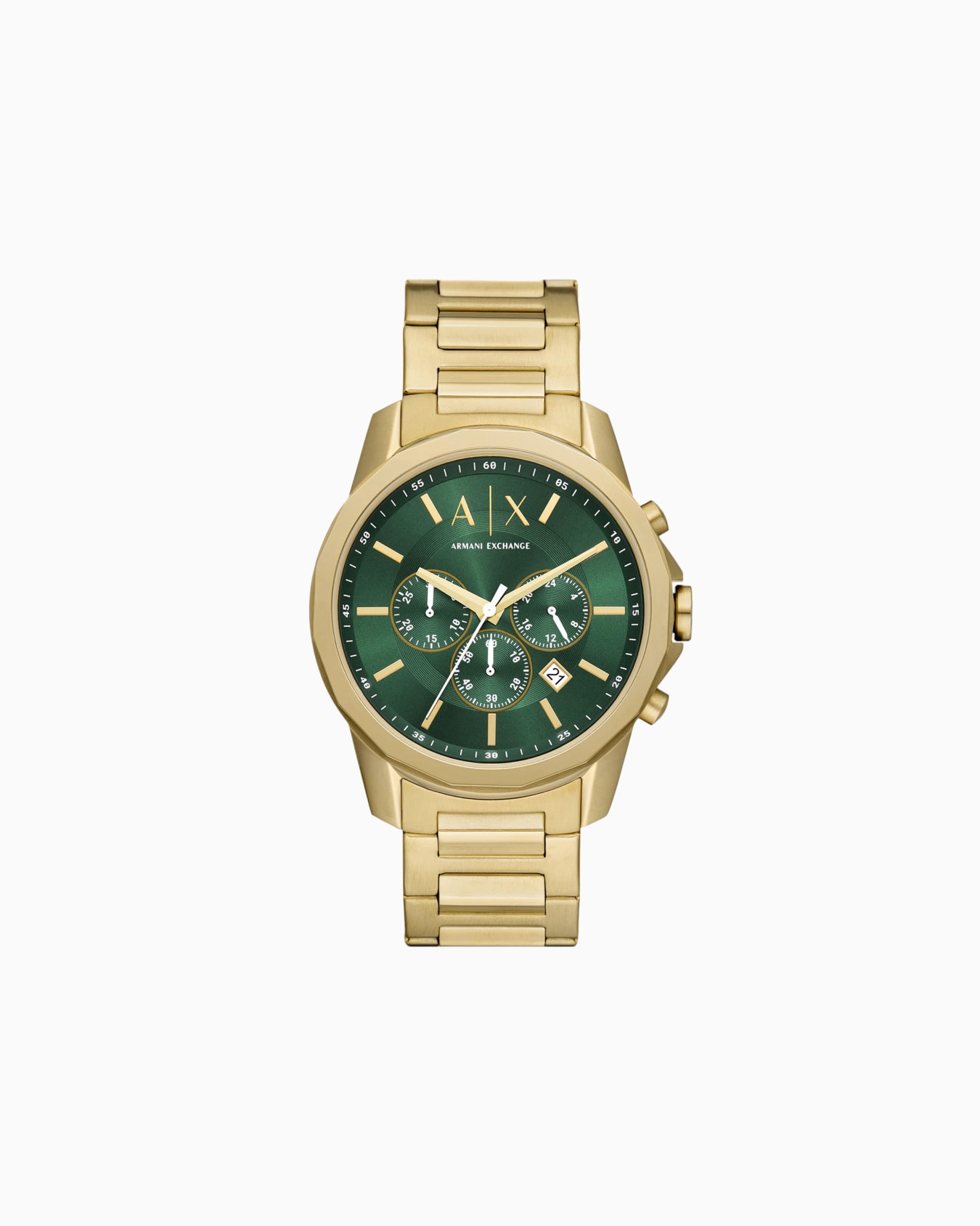 Reloj de acero color dorado. Diapositiva 0