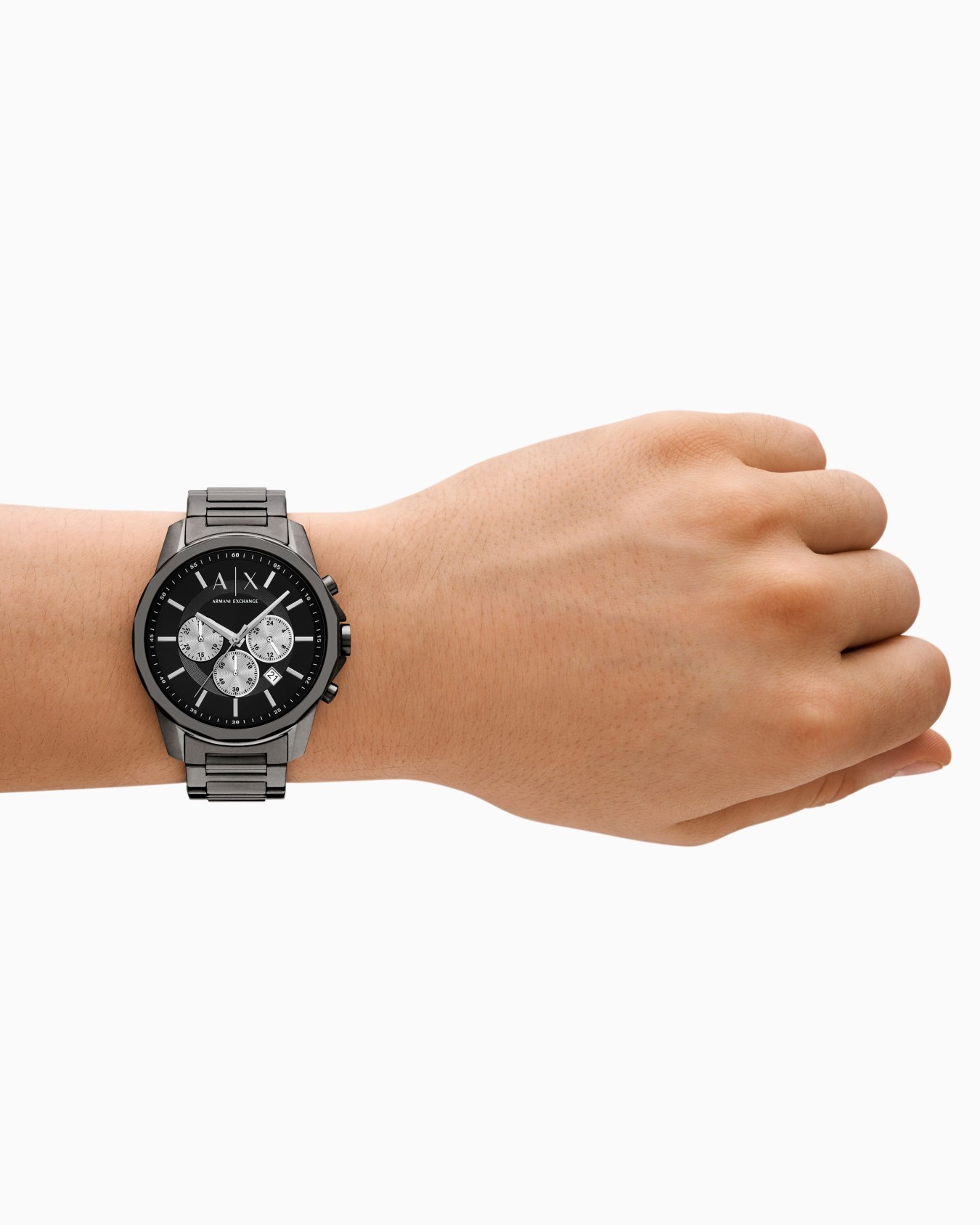  Chronograph Stainless Steel Watch Diapositiva 1