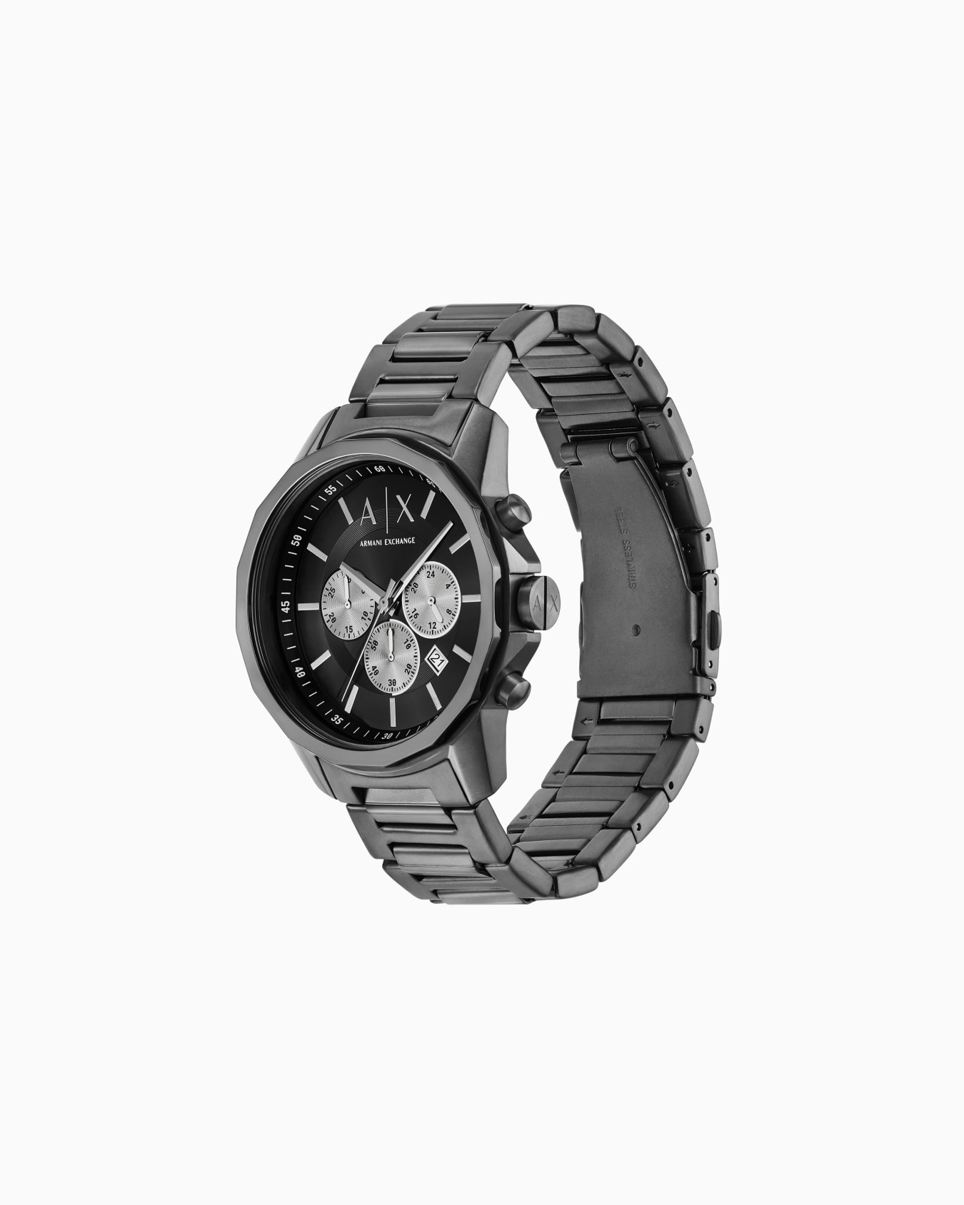  Chronograph Stainless Steel Watch Diapositiva 2