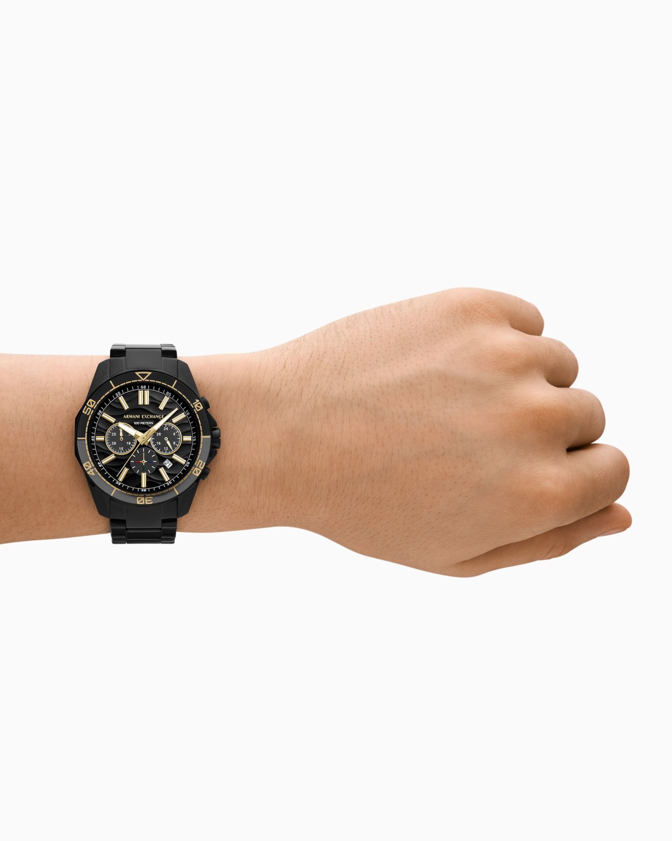  Multifunction Gunmetal Stainless Steel Watch Slide 1