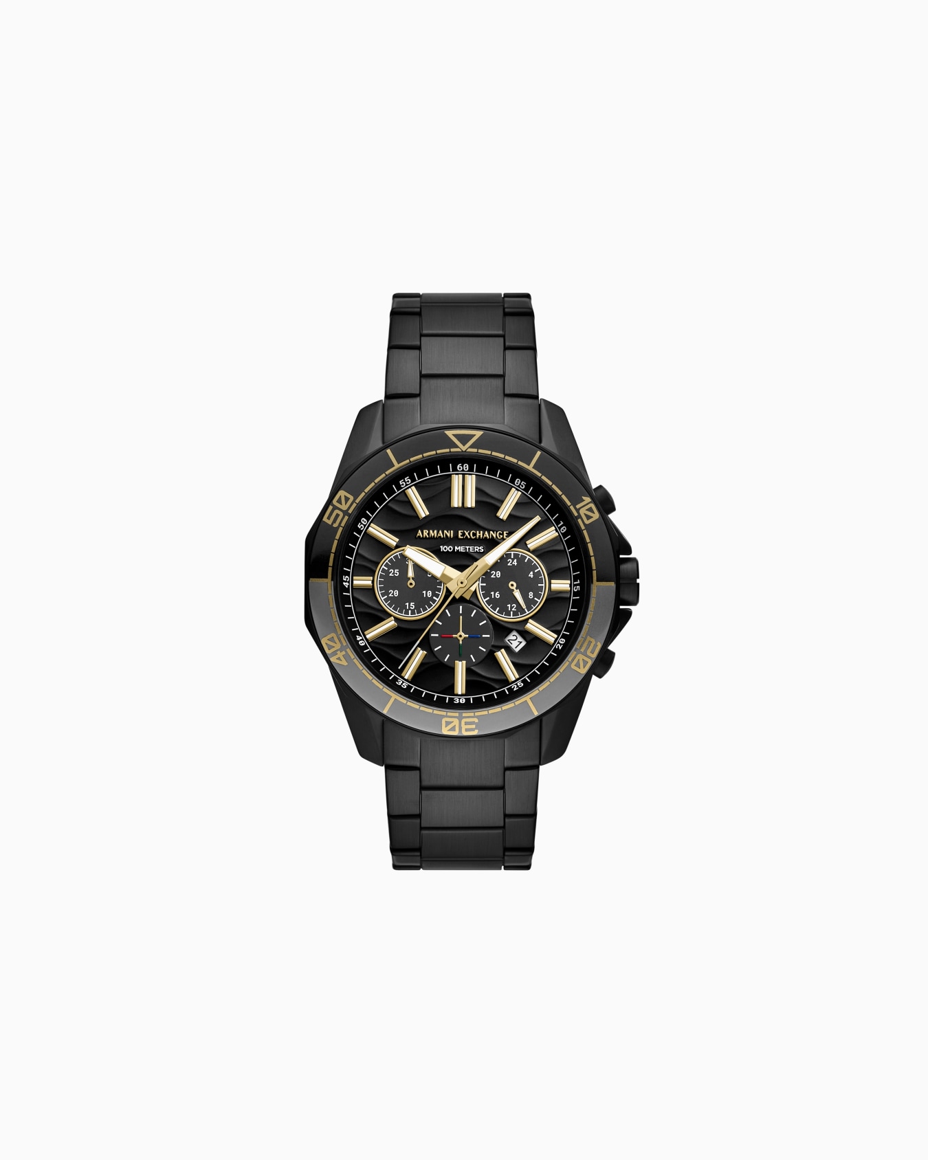  Multifunction Gunmetal Stainless Steel Watch Folie 0