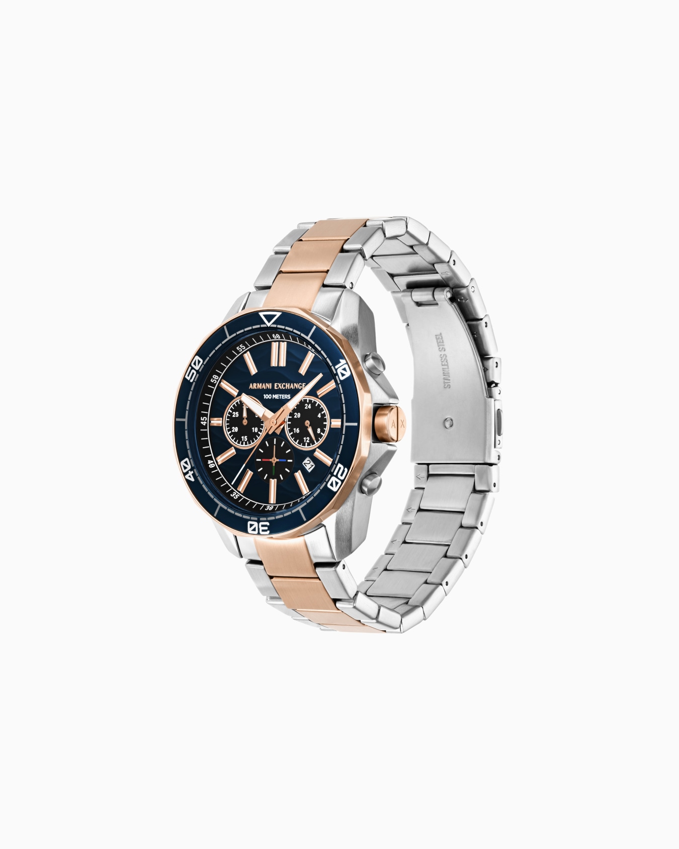 Armani Exchange Chronograph Two-Tone Stainless Steel Watch Slide 1