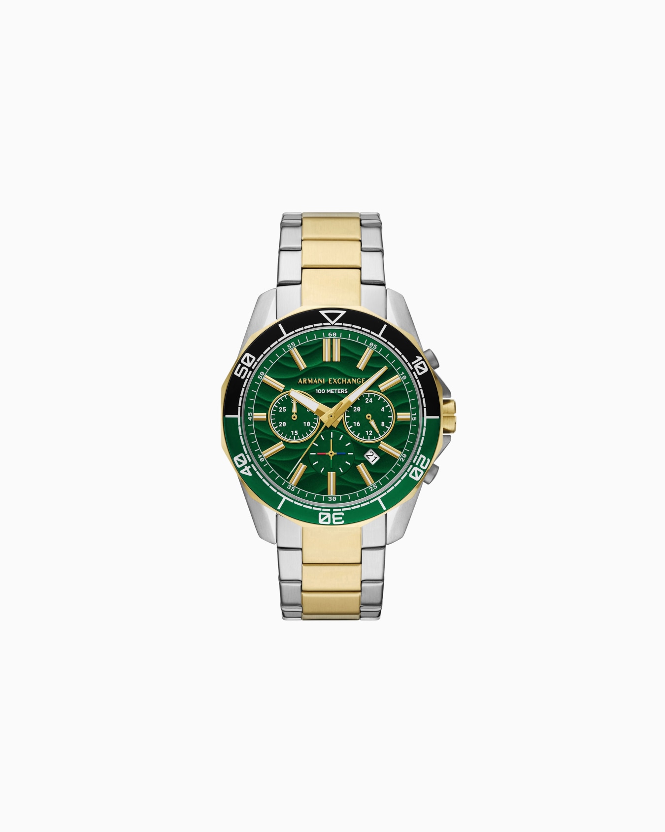 Reloj con cronógrafo de acero inoxidable bicolor Diapositiva 0