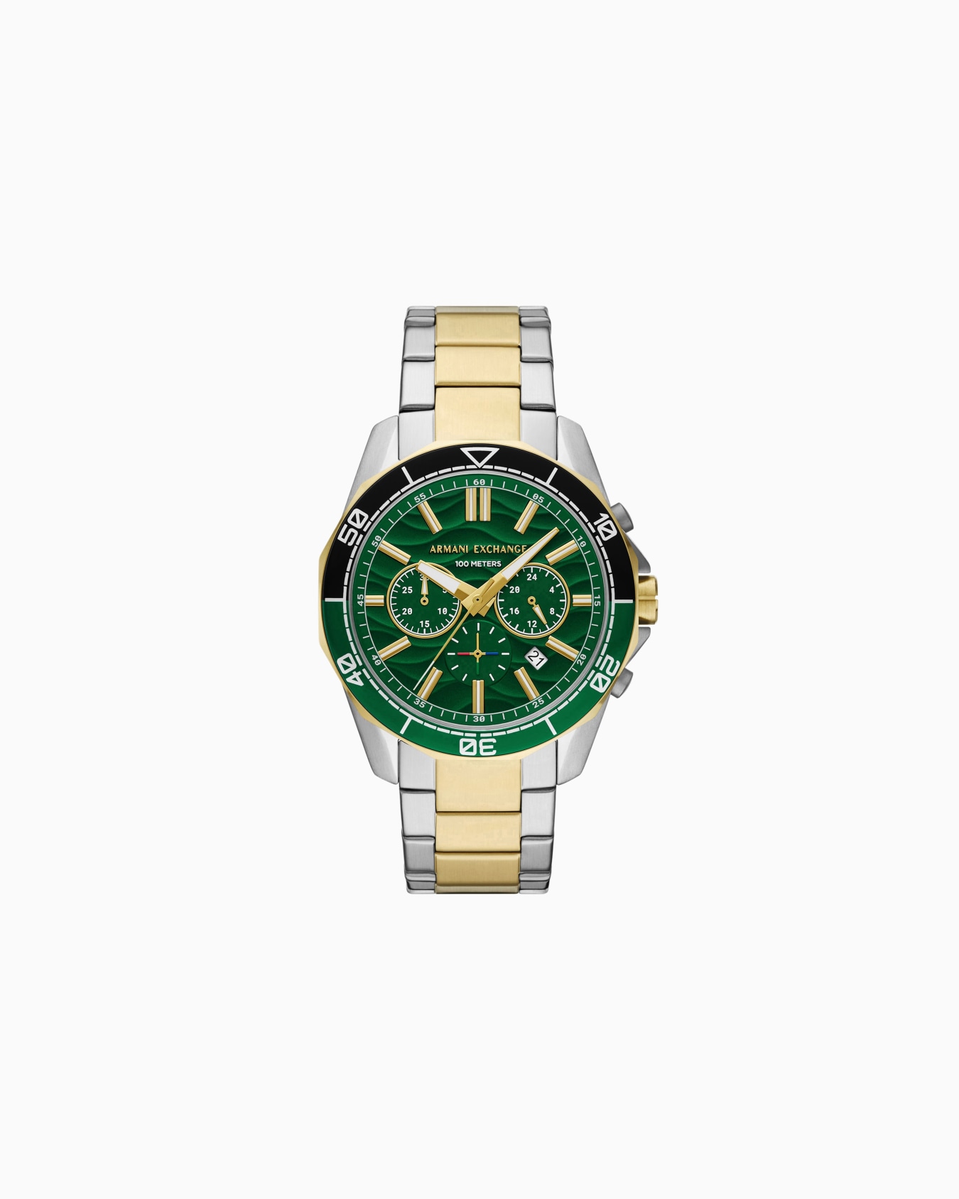Reloj con cronógrafo de acero inoxidable bicolor Diapositiva 0