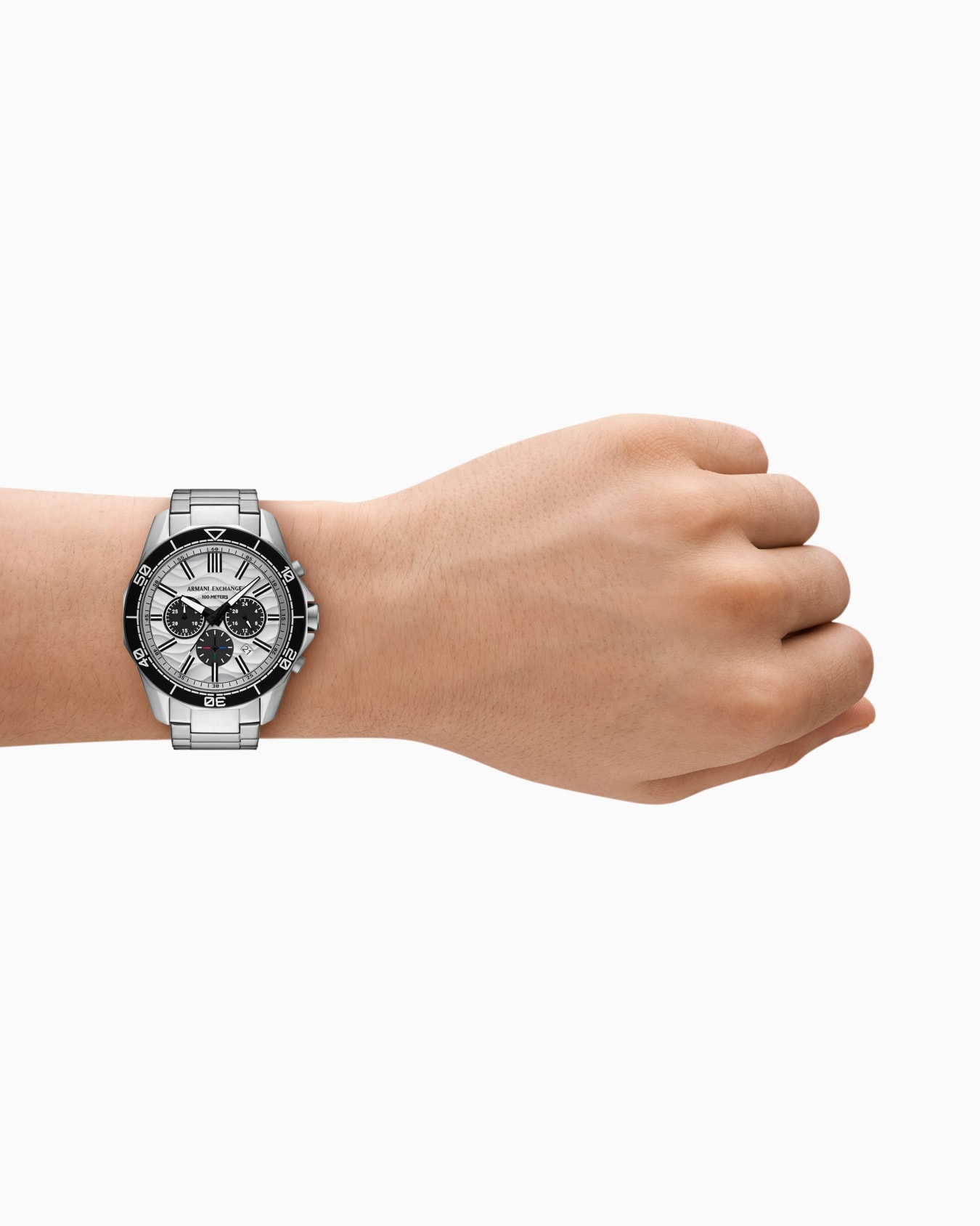 Chronograph Stainless Steel Watch Slide 1