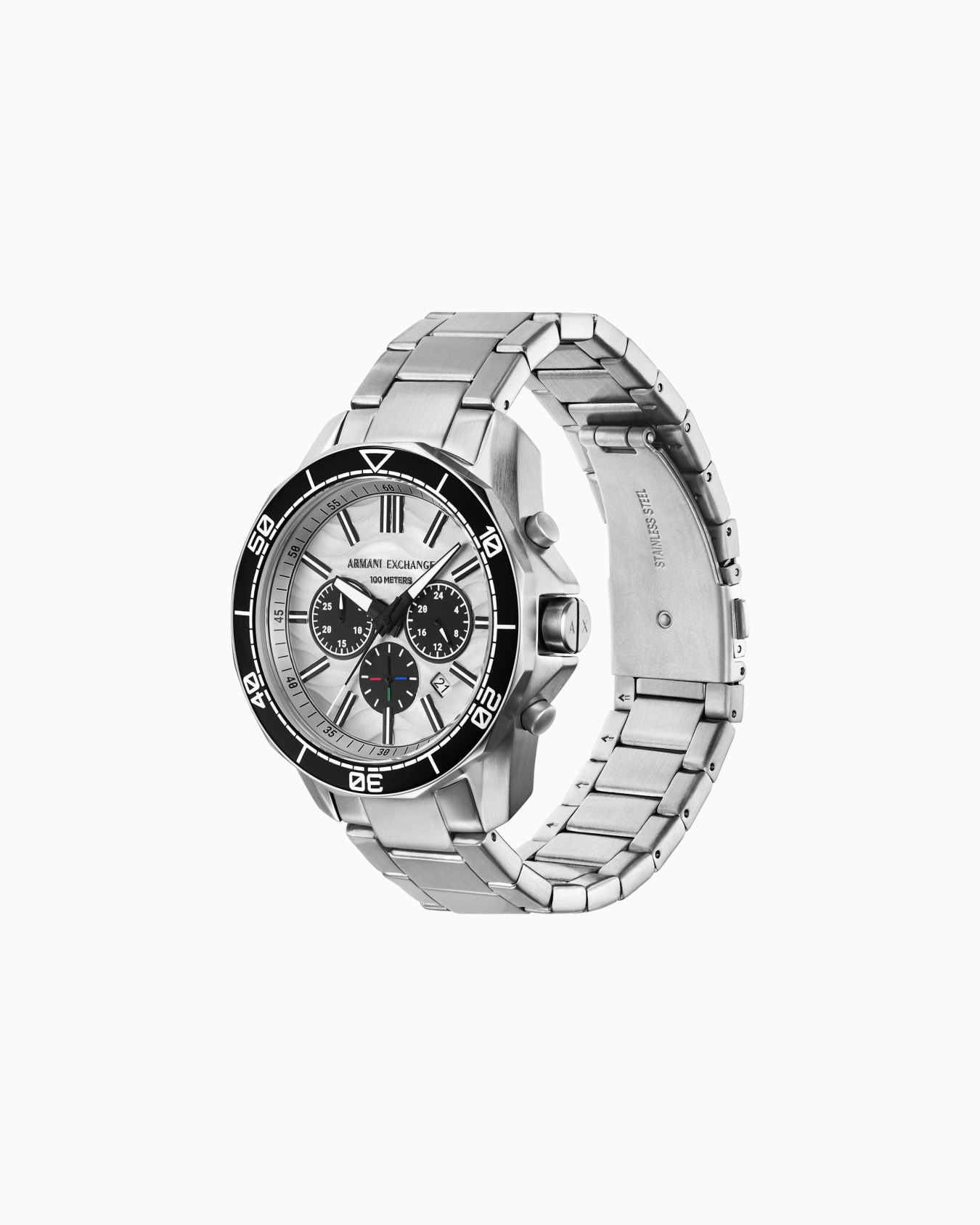 Chronograph Stainless Steel Watch Slide 2